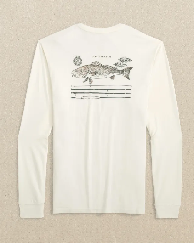 ST Redfish Rod Long Sleeve T-Shirt sold by Southern Tide