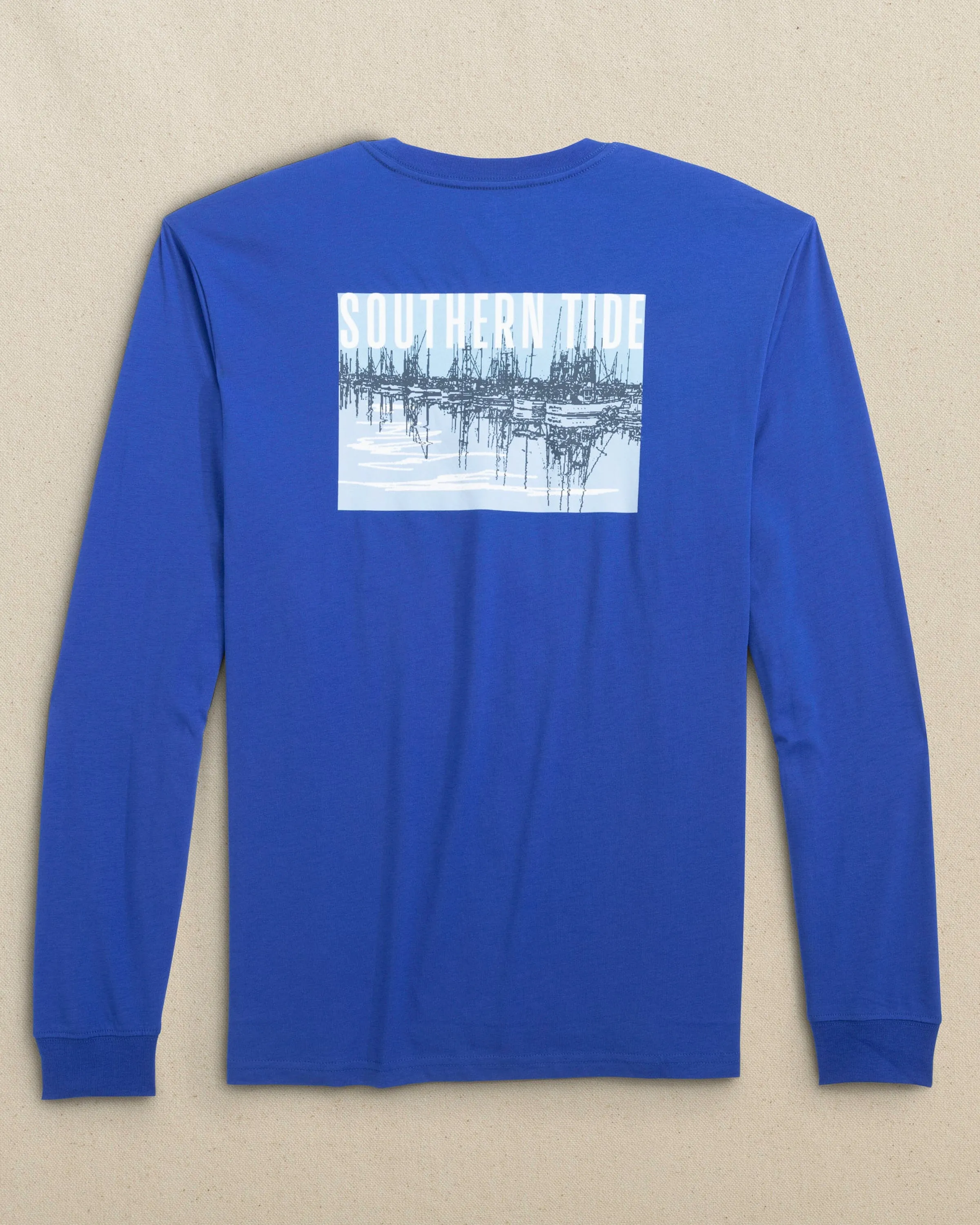 ST Marina Boats Long Sleeve T-Shirt sold by Southern Tide