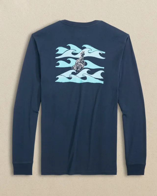ST Message in a Bottle Long Sleeve T-Shirt sold by Southern Tide