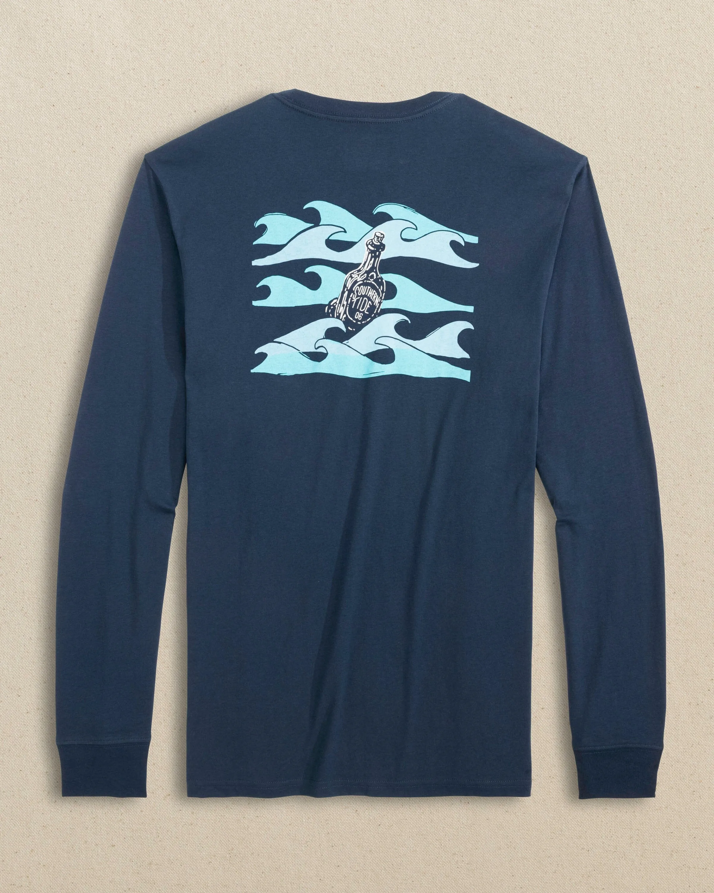 ST Message in a Bottle Long Sleeve T-Shirt sold by Southern Tide