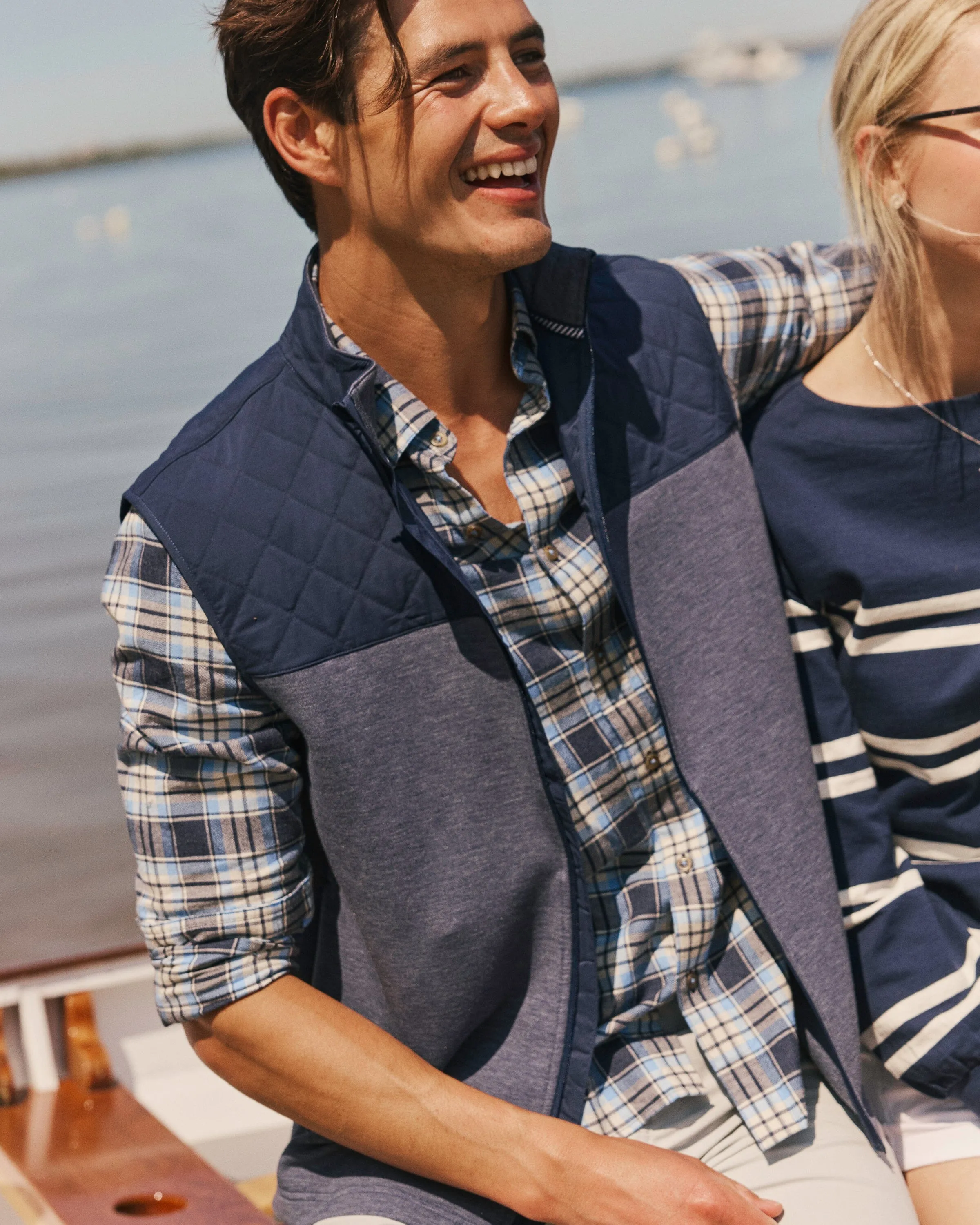 Waterfront Quilted Vest sold by Southern Tide