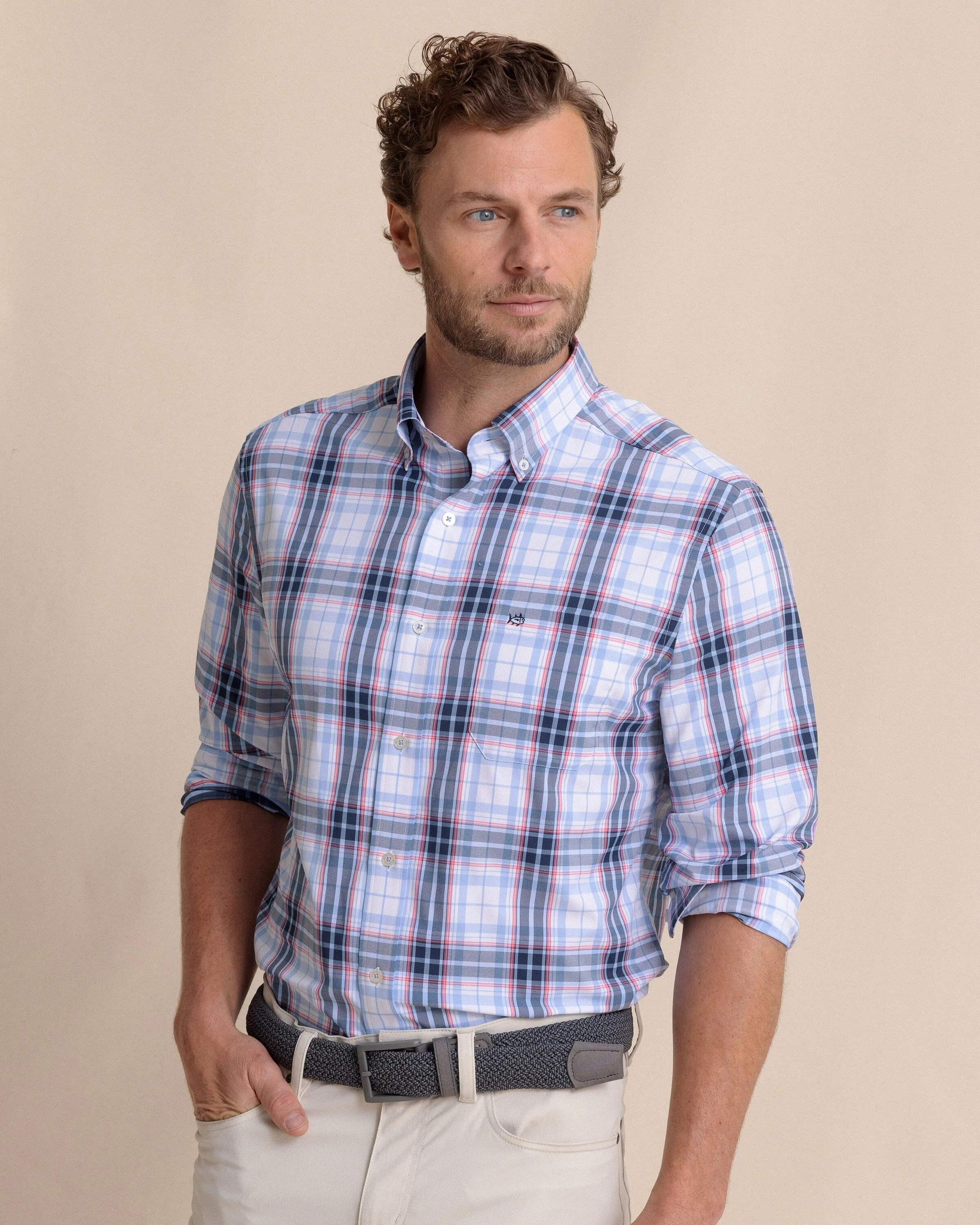 Willowbrook Plaid Intercoastal Sport Shirt - Ocean Channel sold by Southern Tide product image thumbnail 3