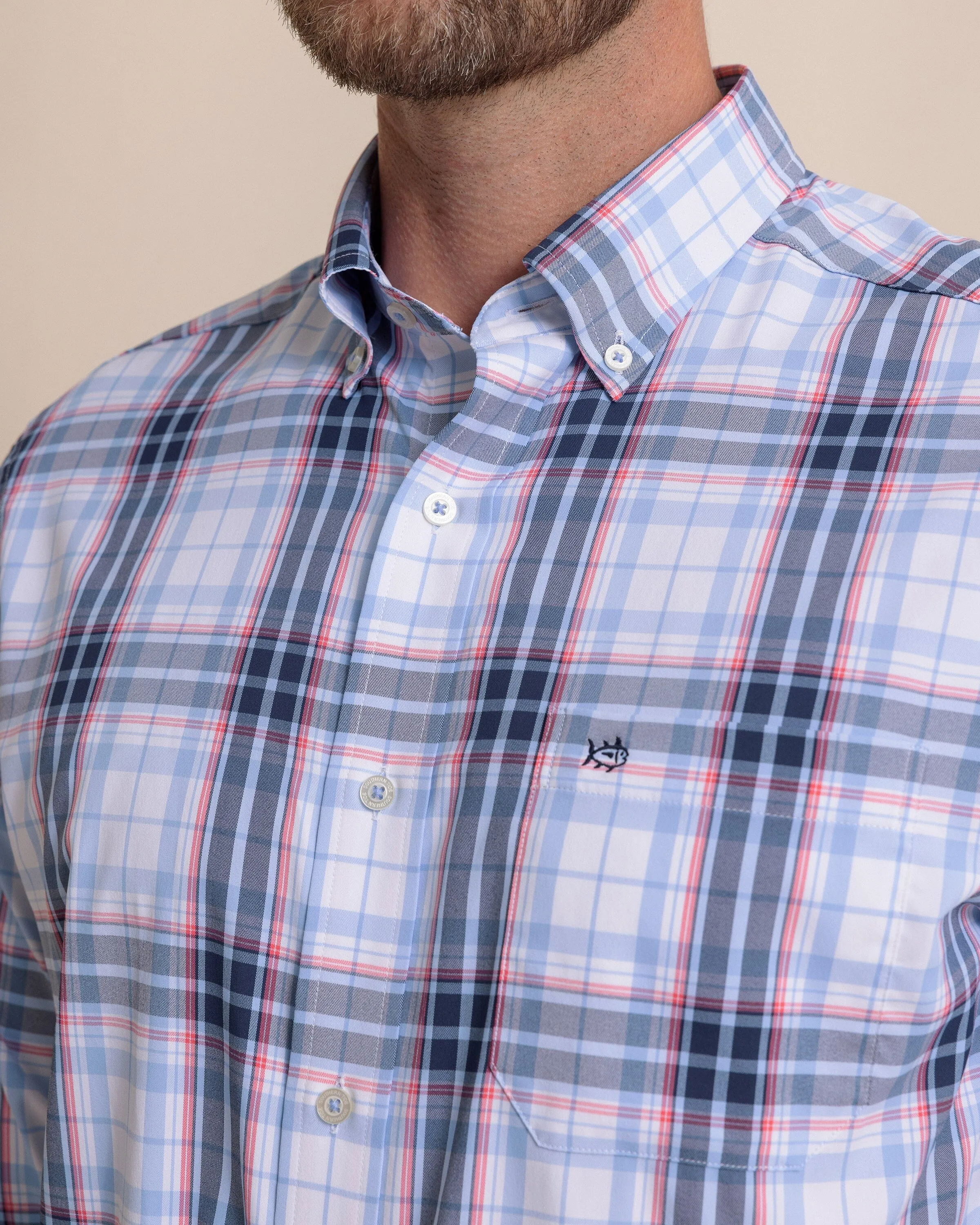 Willowbrook Plaid Intercoastal Sport Shirt - Ocean Channel sold by Southern Tide product image thumbnail 5