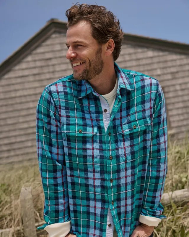 Beach Bluff Plaid Twill Shirt sold by Southern Tide