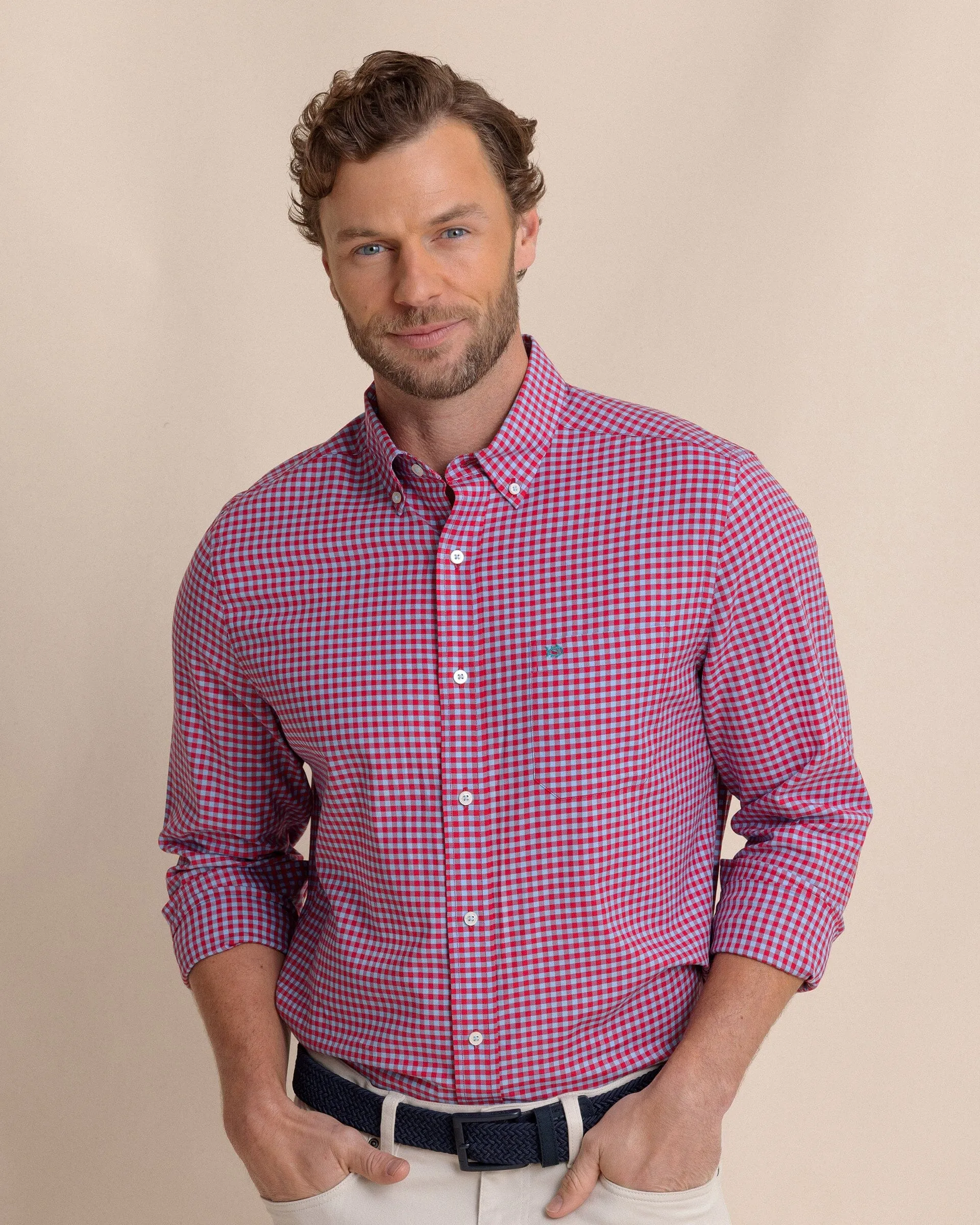 Silver Lake Plaid Skipjack Sport Shirt sold by Southern Tide product image thumbnail 4