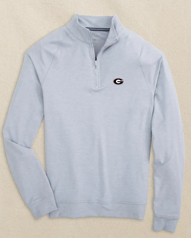 Georgia Bulldogs Oval G Cruiser Quarter Zip sold by Southern Tide