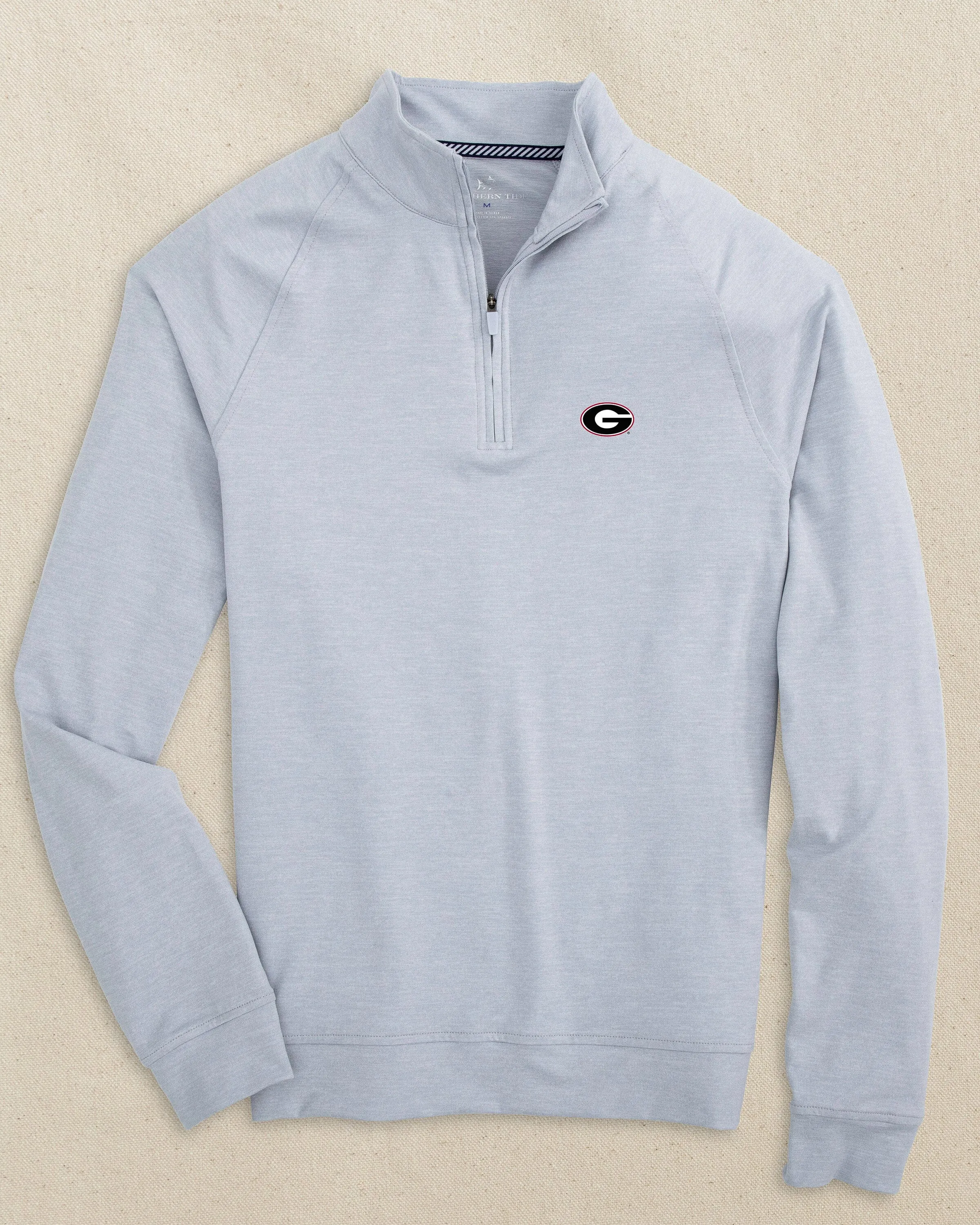Georgia Bulldogs Oval G Cruiser Quarter Zip sold by Southern Tide