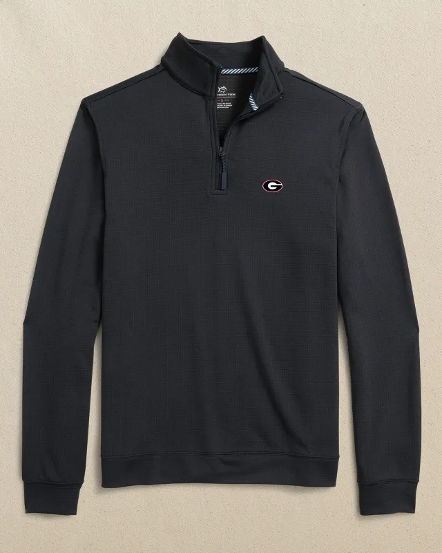 Georgia Bulldogs Oval G Schooner Quarter Zip sold by Southern Tide