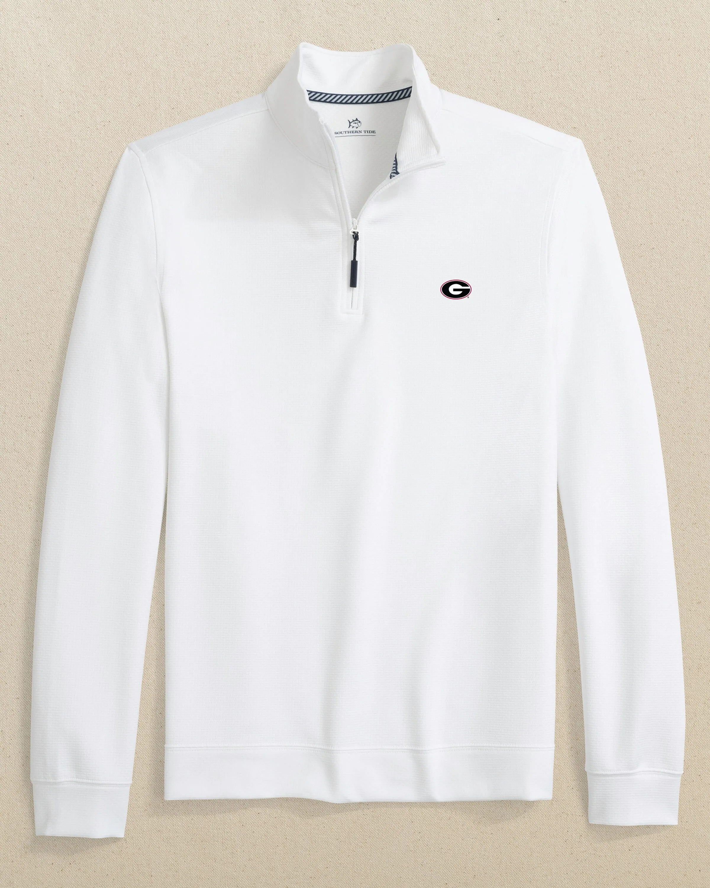 Georgia Bulldogs Oval G Schooner Quarter Zip sold by Southern Tide product image thumbnail 5