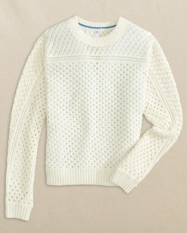 Ophelia Open Stitch Sweater sold by Southern Tide