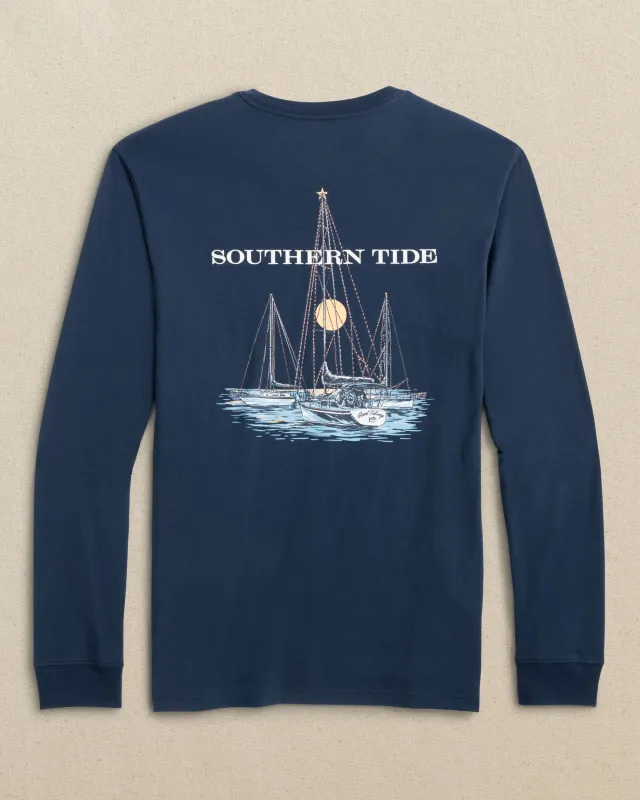 Sailboat Lights Long Sleeve T-Shirt sold by Southern Tide