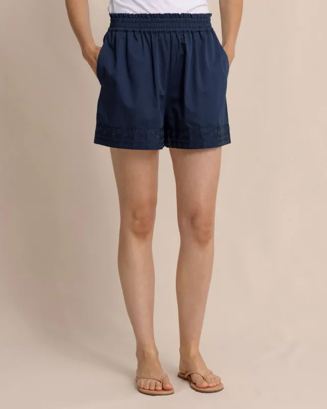 Nance Embroidered Shorts sold by Southern Tide