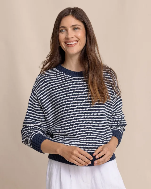 Maggi Stripe Open Stitch Sweater sold by Southern Tide