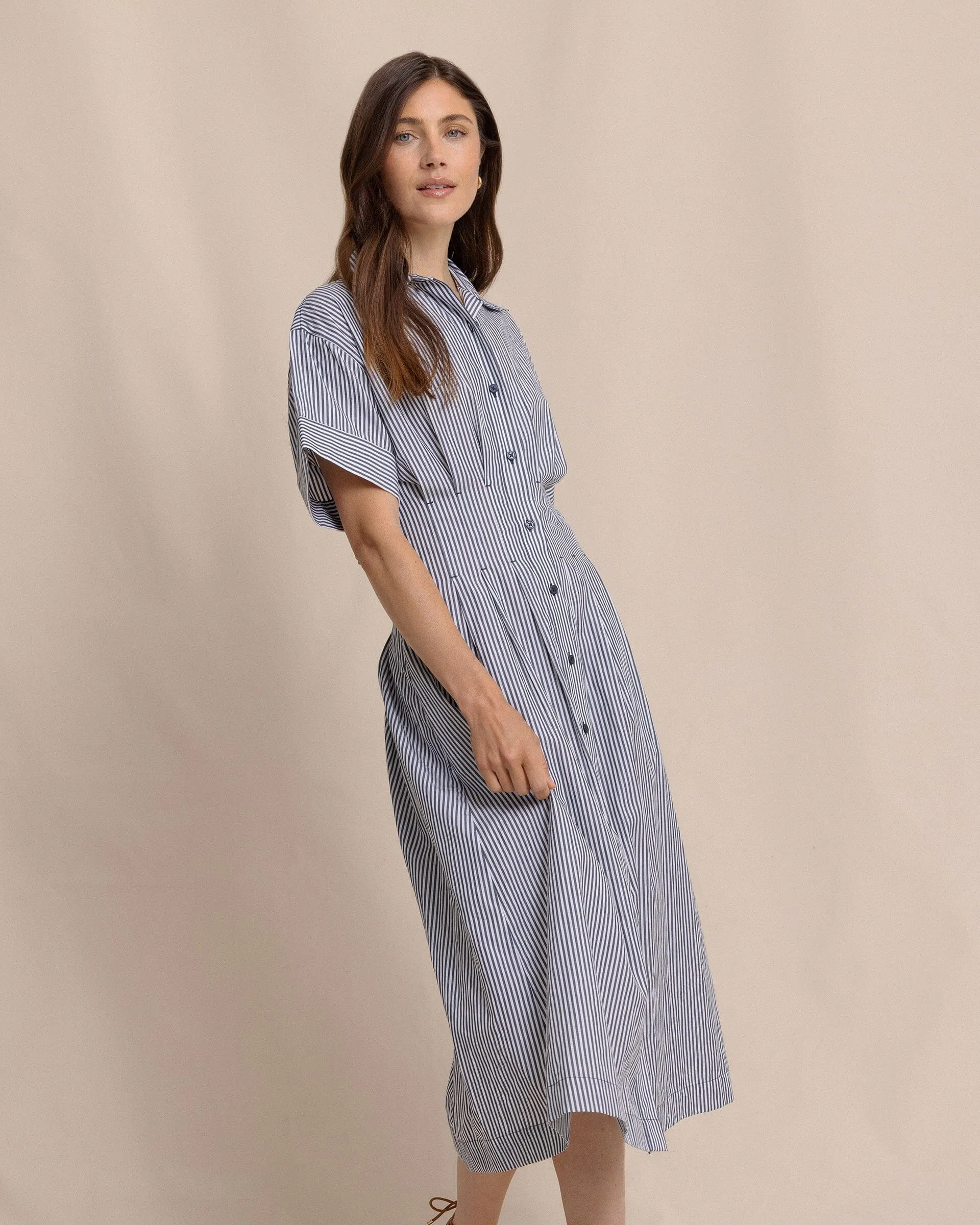 Bobbie Tucked Waist Shirtdress sold by Southern Tide product image thumbnail 5