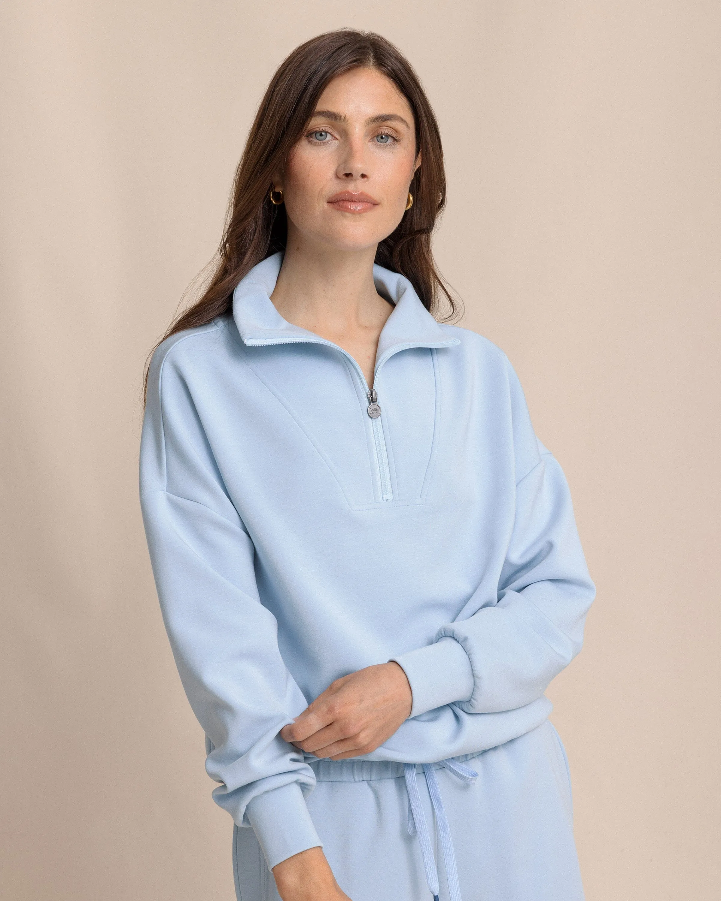 Danielle Luxe Lounge Quarter Zip sold by Southern Tide