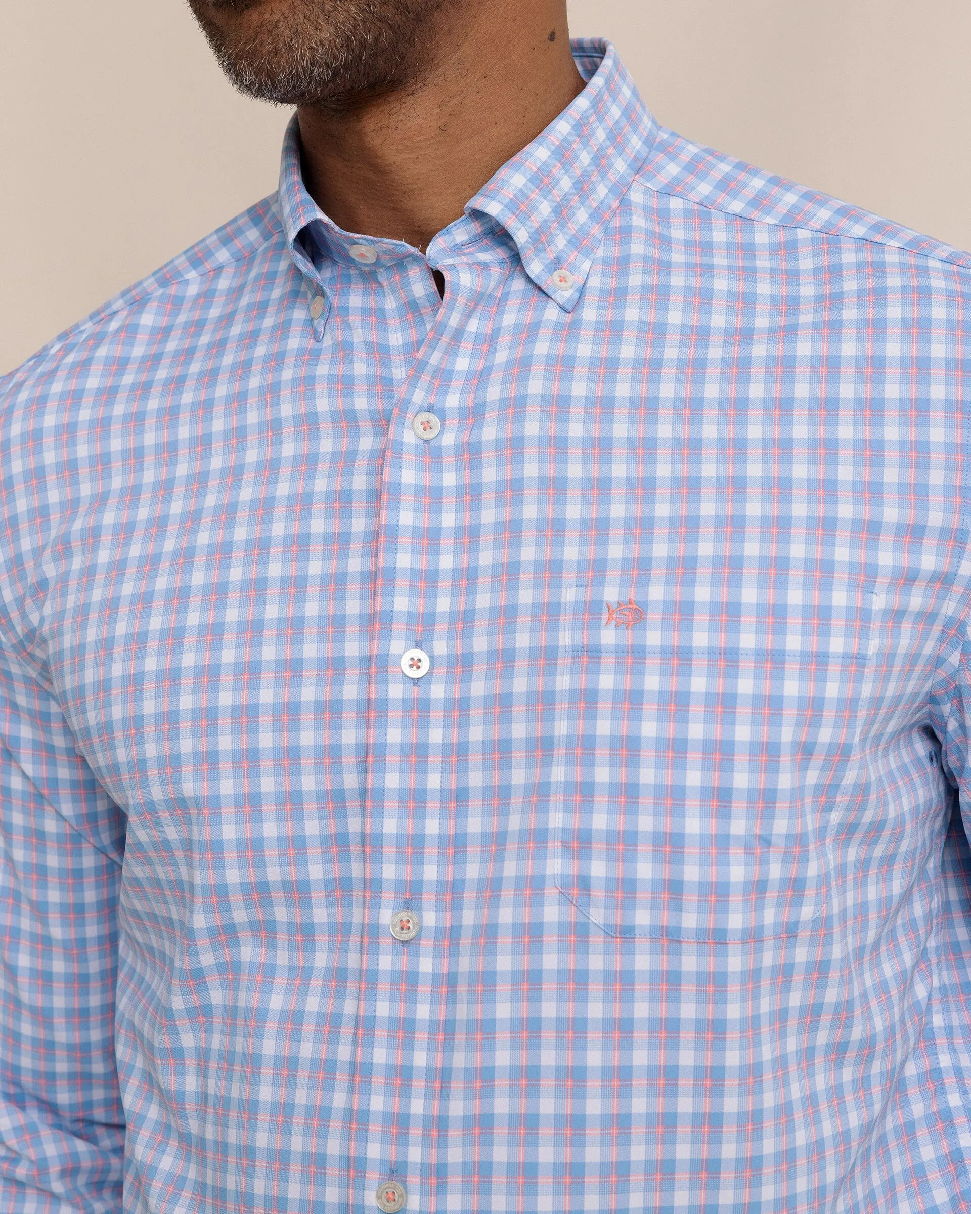 Sunset Harbor brrr°® Intercoastal Sport Shirt sold by Southern Tide product image thumbnail 5