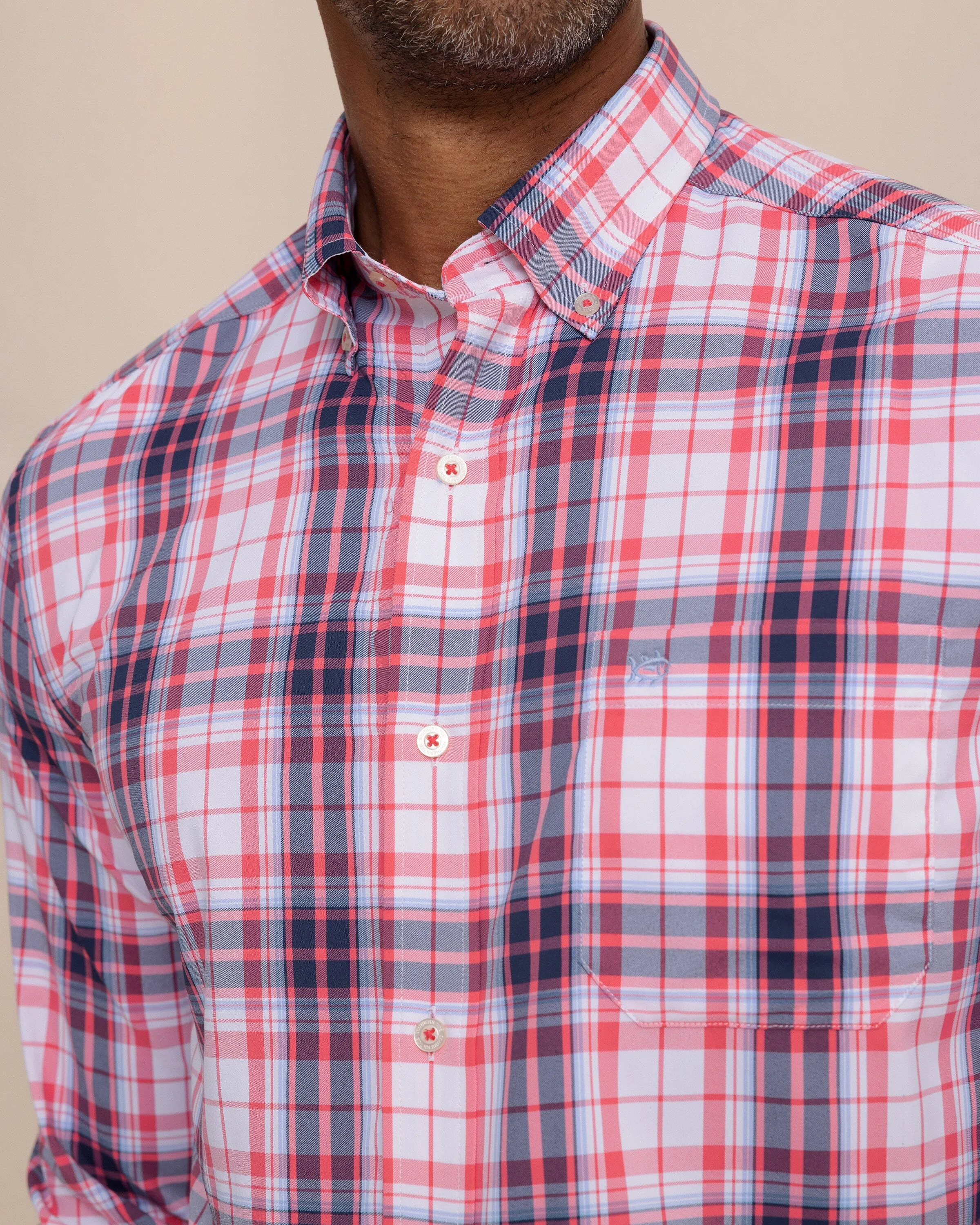 Willowbrook Plaid Intercoastal Sport Shirt - Snapper sold by Southern Tide product image thumbnail 5