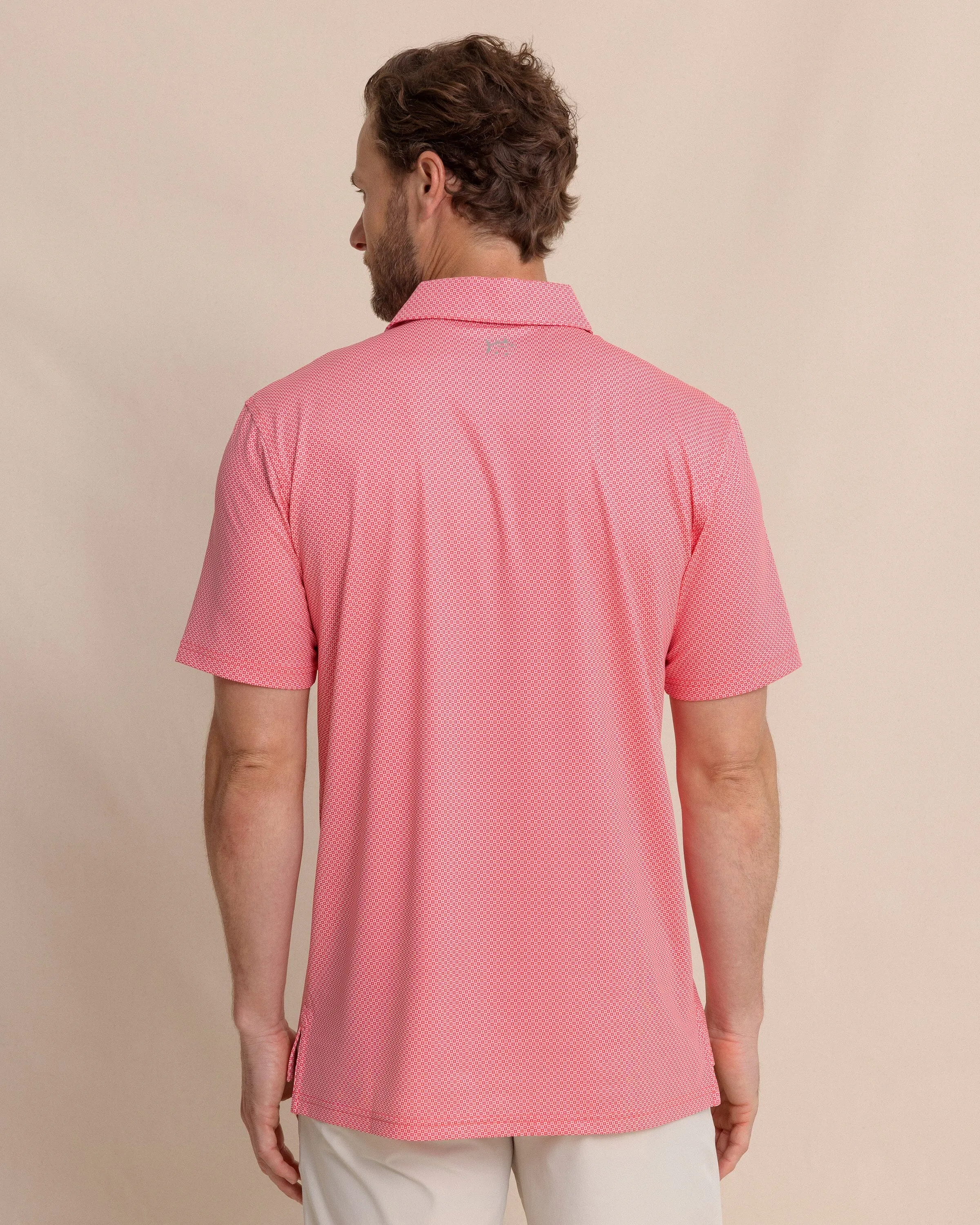 Driver Coastal Geo Printed Polo - Snapper sold by Southern Tide product image thumbnail 4