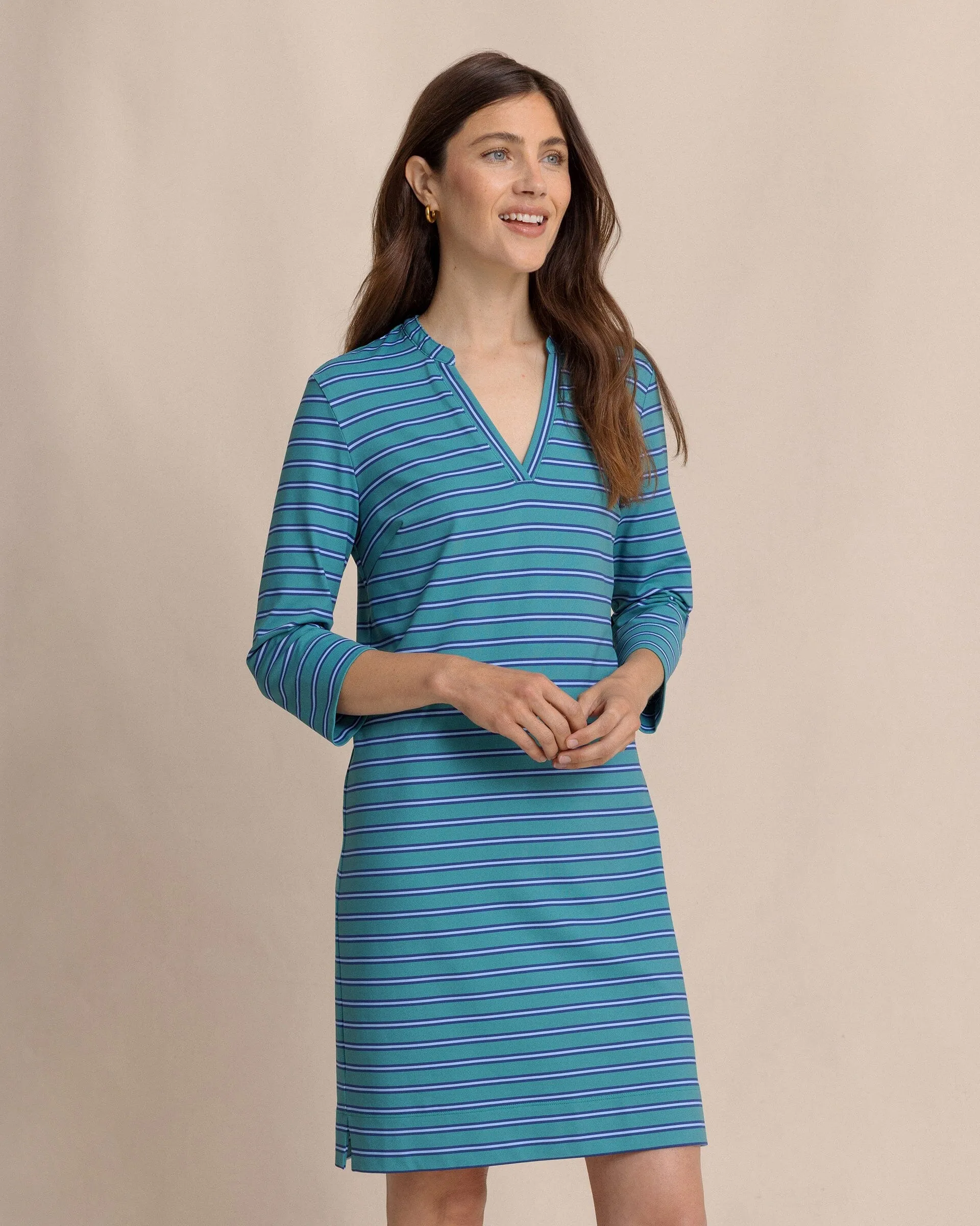 Alicia Stripe Dress - Spruce Shade sold by Southern Tide product image thumbnail 3