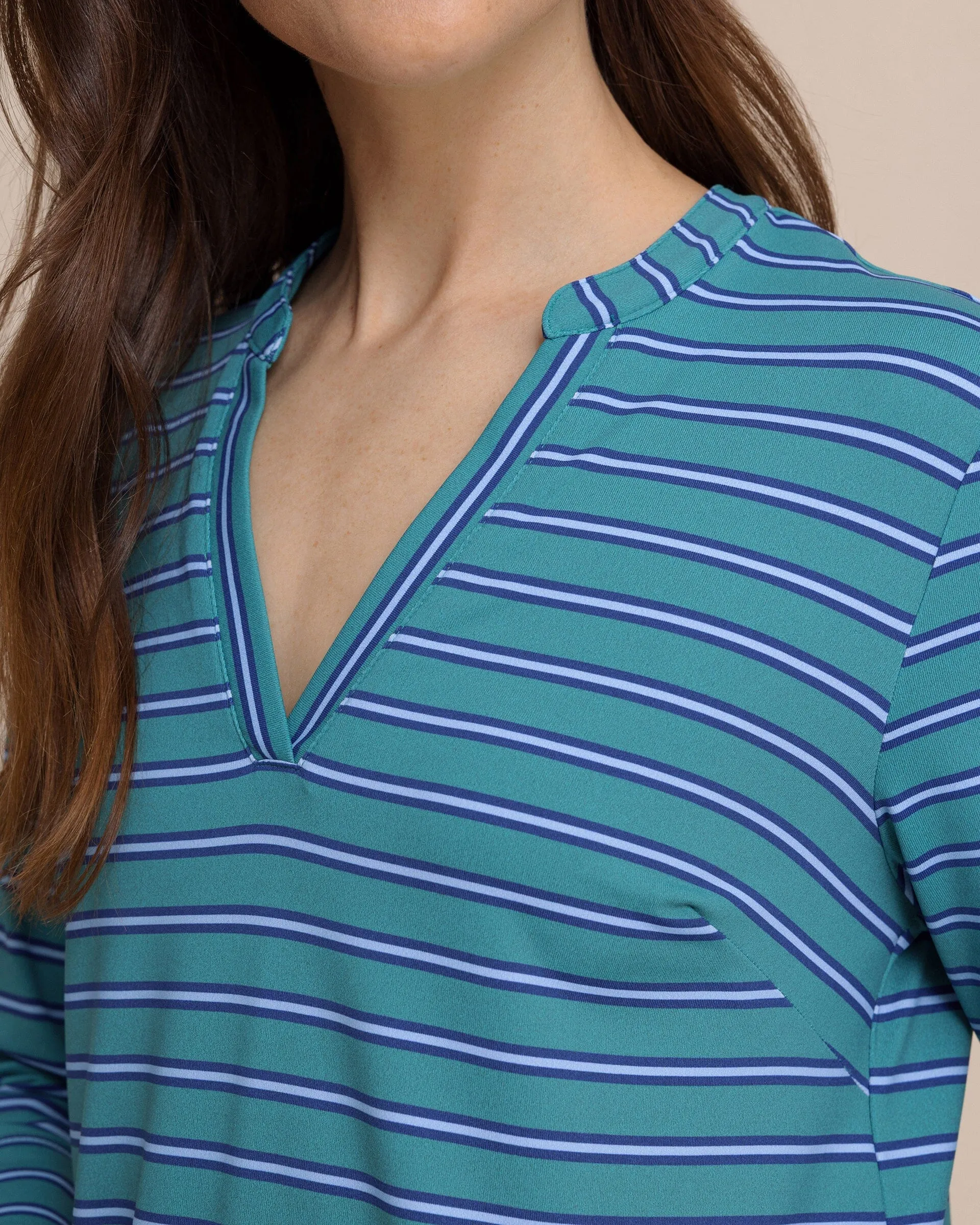 Alicia Stripe Dress - Spruce Shade sold by Southern Tide product image thumbnail 4