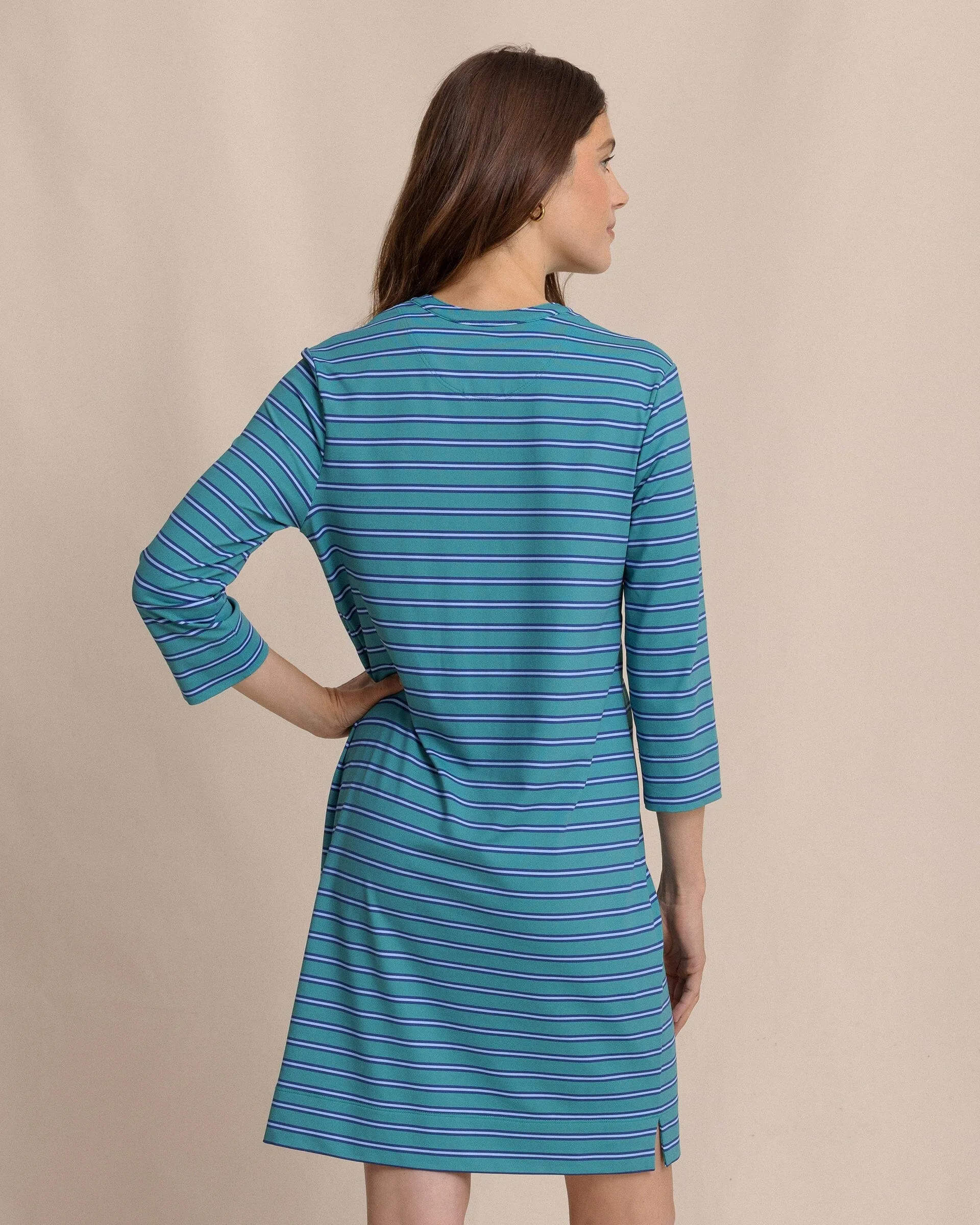 Alicia Stripe Dress - Spruce Shade sold by Southern Tide product image thumbnail 2