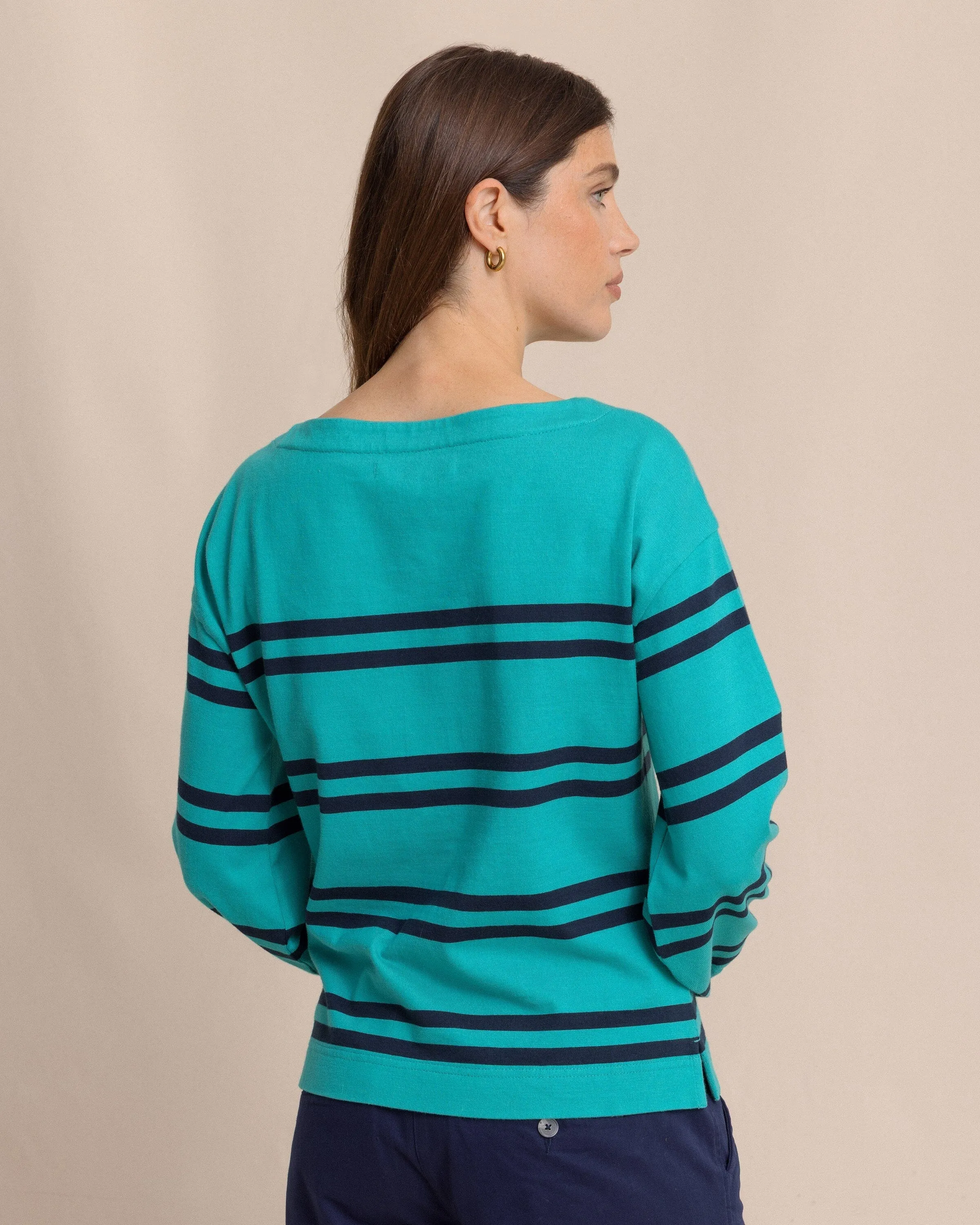 Zayla Stripe Top - Spruce Shade sold by Southern Tide product image thumbnail 2