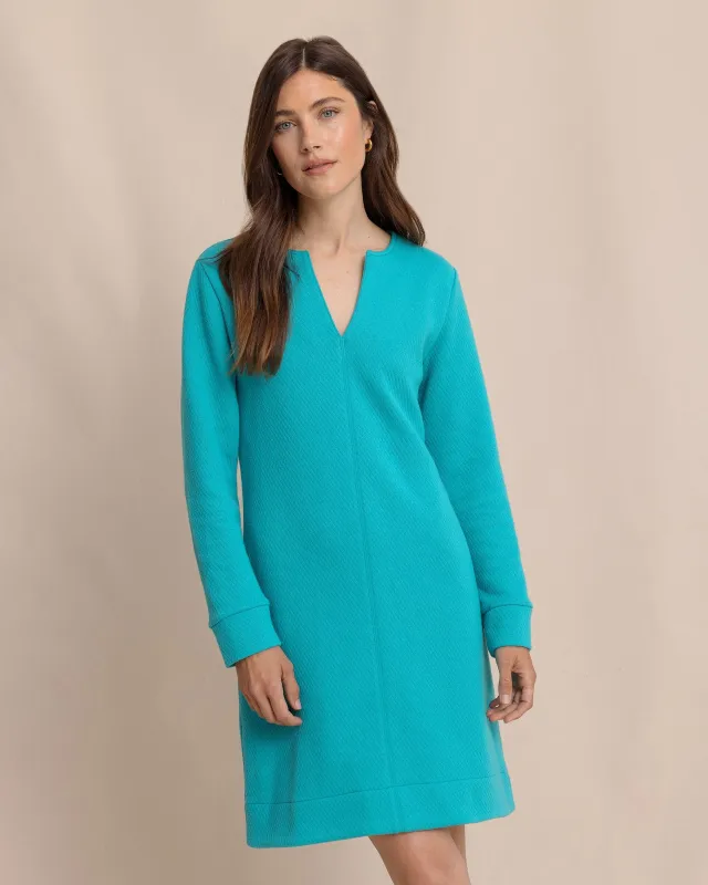 Cady Jacquard Dress - Spruce Shade made by Southern Tide