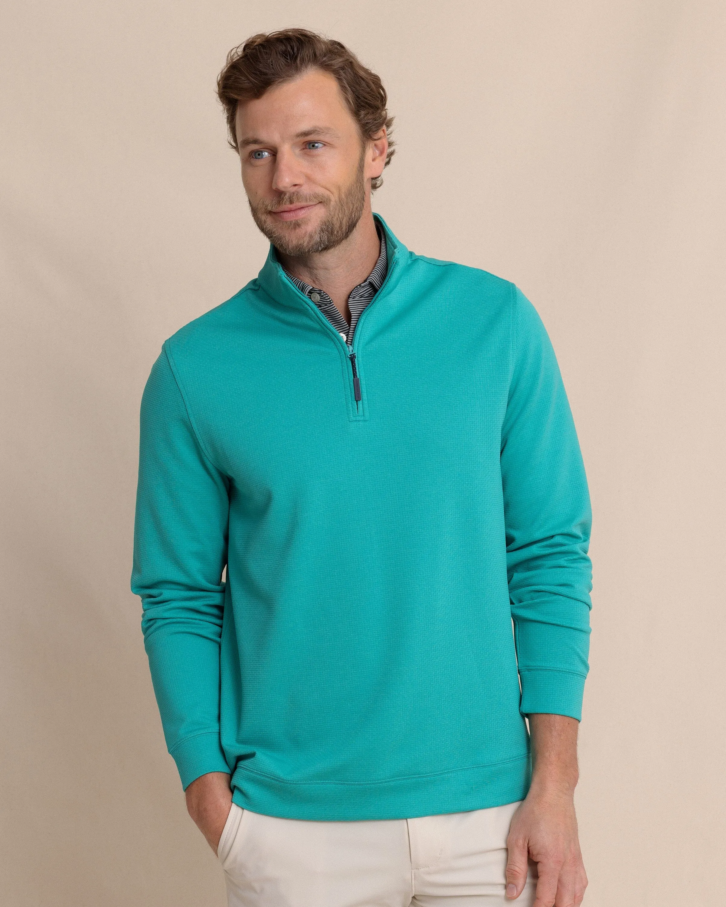 Schooner Quarter Zip - Spruce Shade sold by Southern Tide product image thumbnail 3