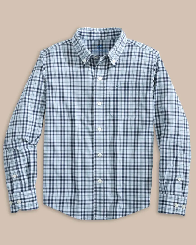 Boys Intercoastal Haywood Plaid Sport Shirt sold by Southern Tide
