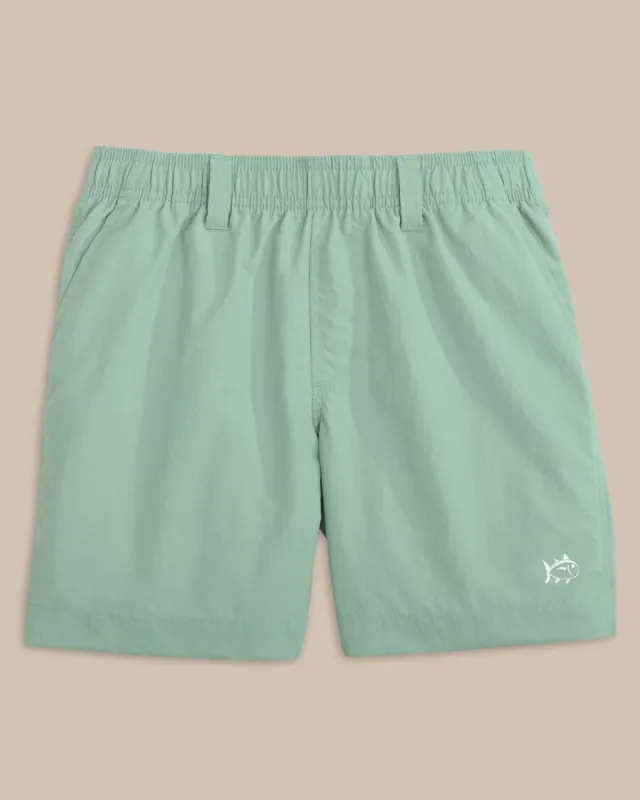 Boys Shoreline Active Short - Green Surf sold by Southern Tide