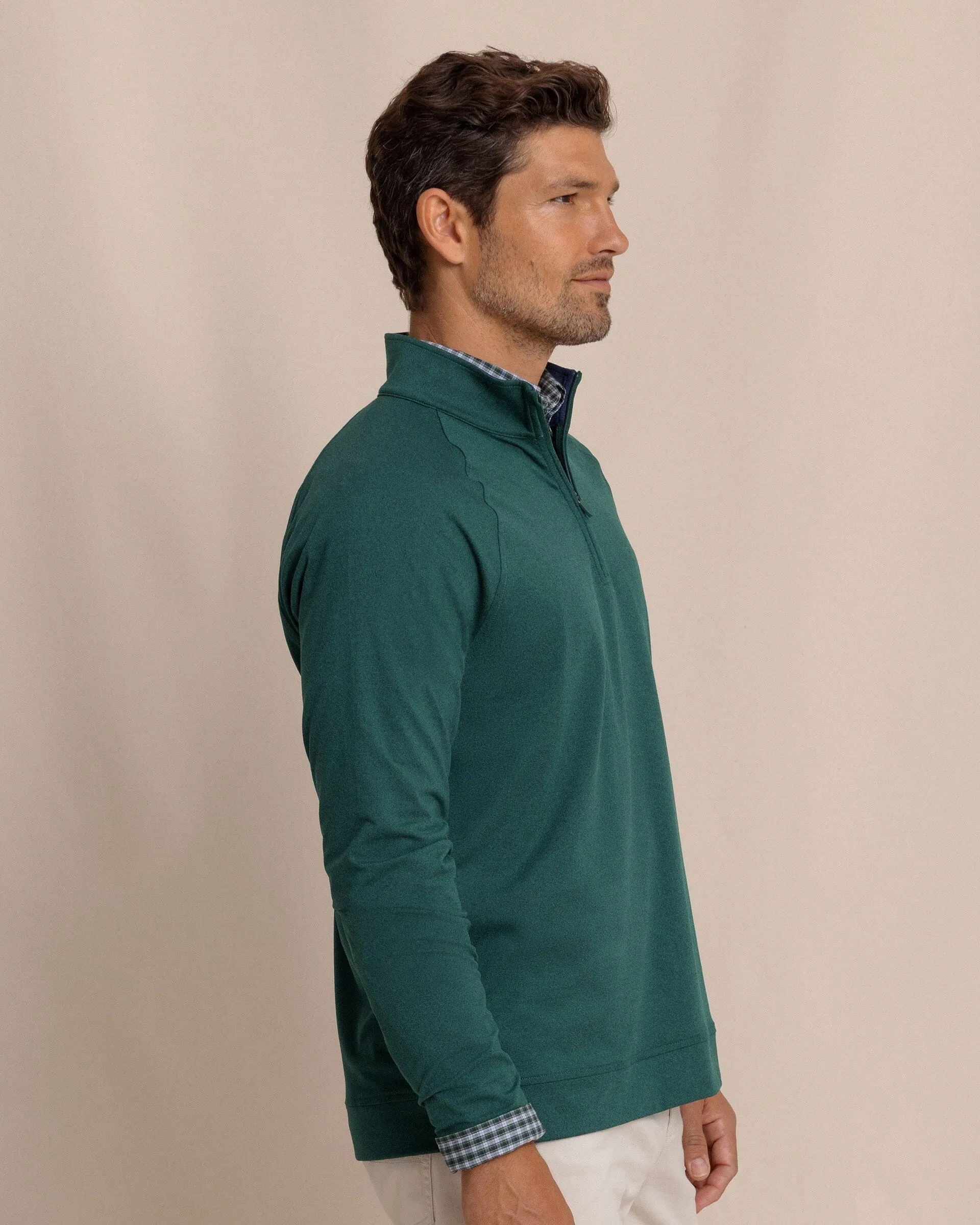 Cruiser Heather Quarter Zip Pullover - Heather Salt Meadow sold by Southern Tide product image thumbnail 5