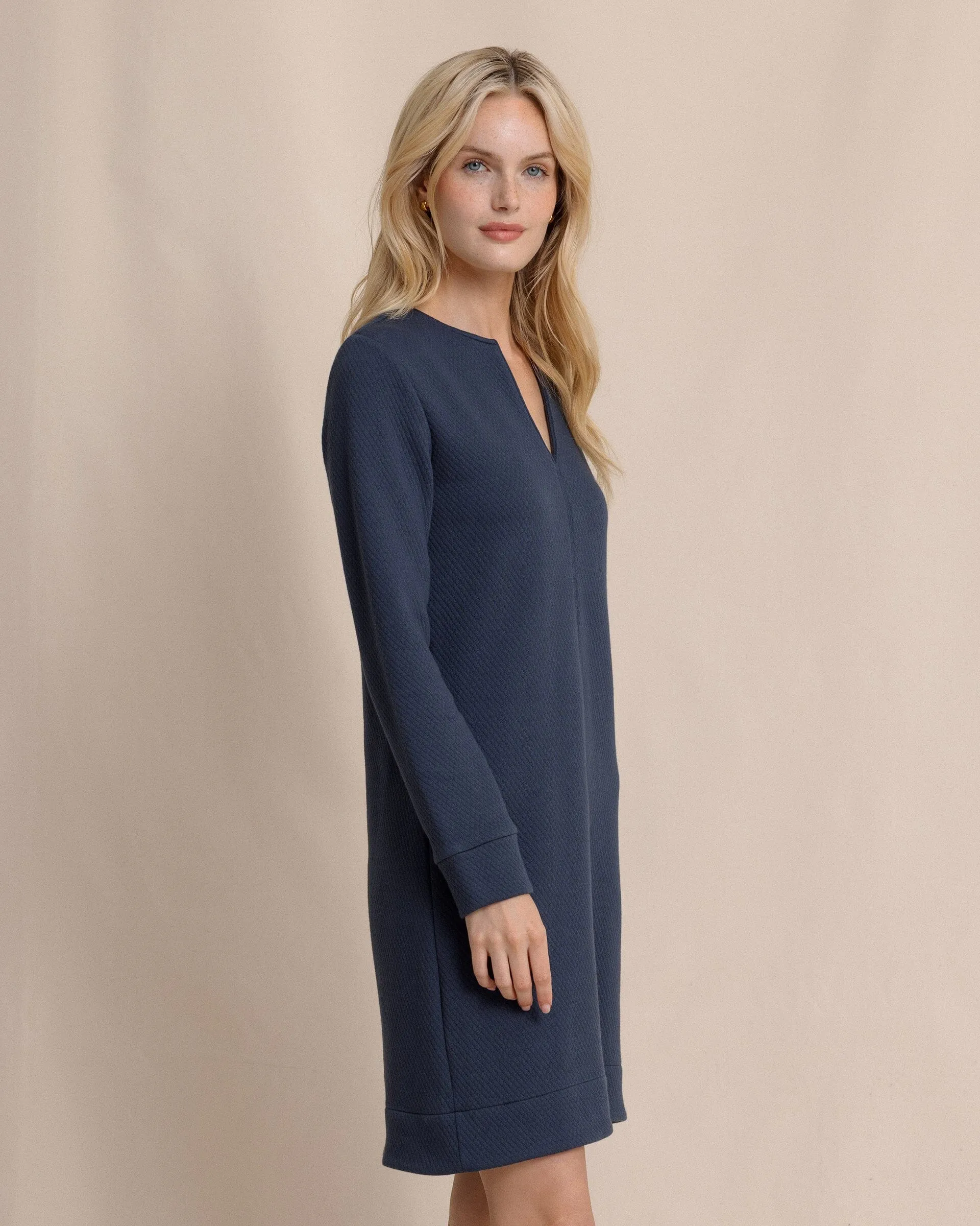 Cady Jacquard Dress - Dress Blue sold by Southern Tide product image thumbnail 5