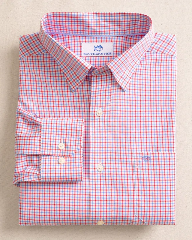 Charleston Summerton Plaid Sport Shirt - Snapper sold by Southern Tide
