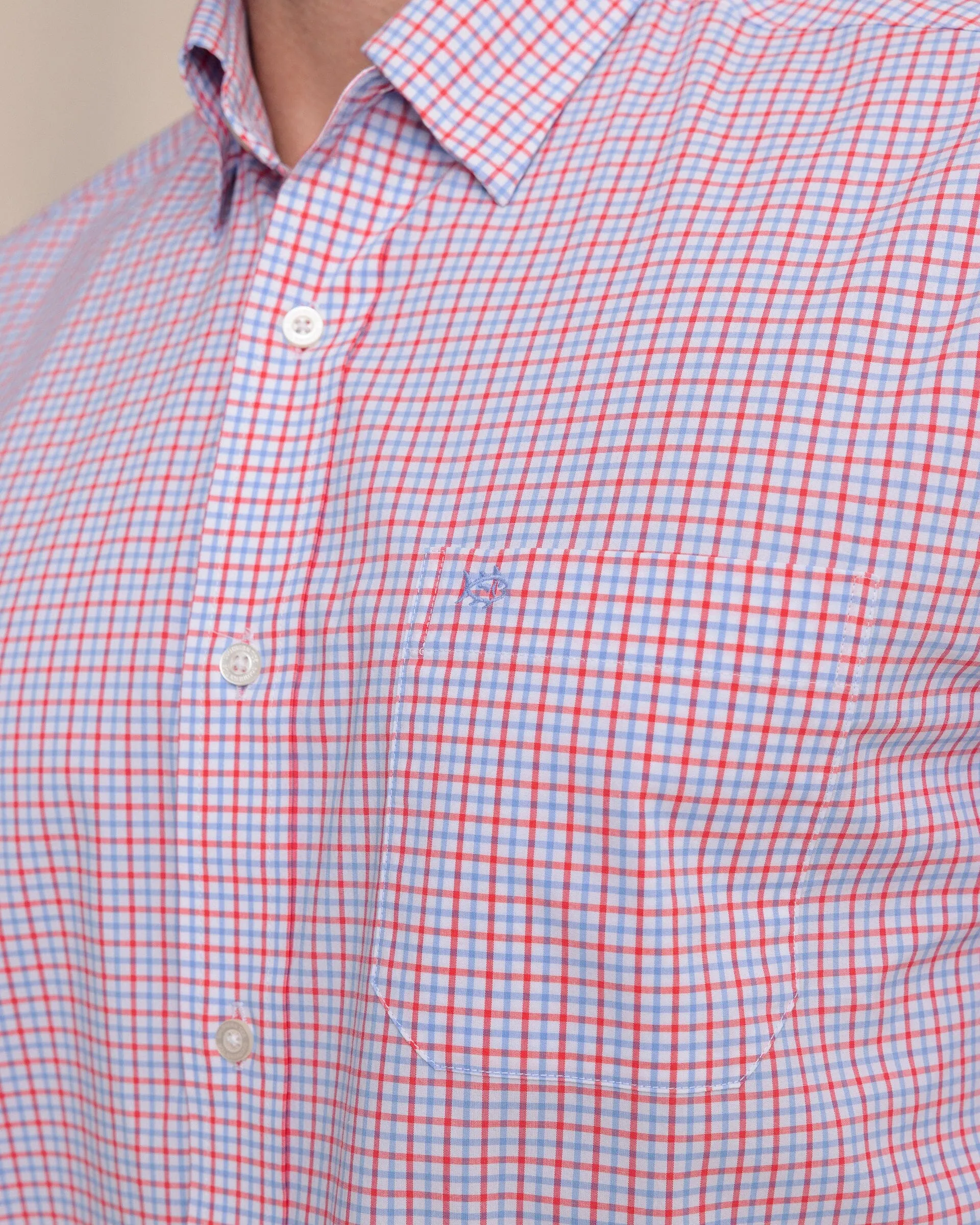 Charleston Summerton Plaid Sport Shirt - Snapper sold by Southern Tide product image thumbnail 5
