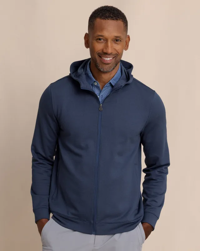 Schooner Full-Zip Hoodie - Dress Blue sold by Southern Tide