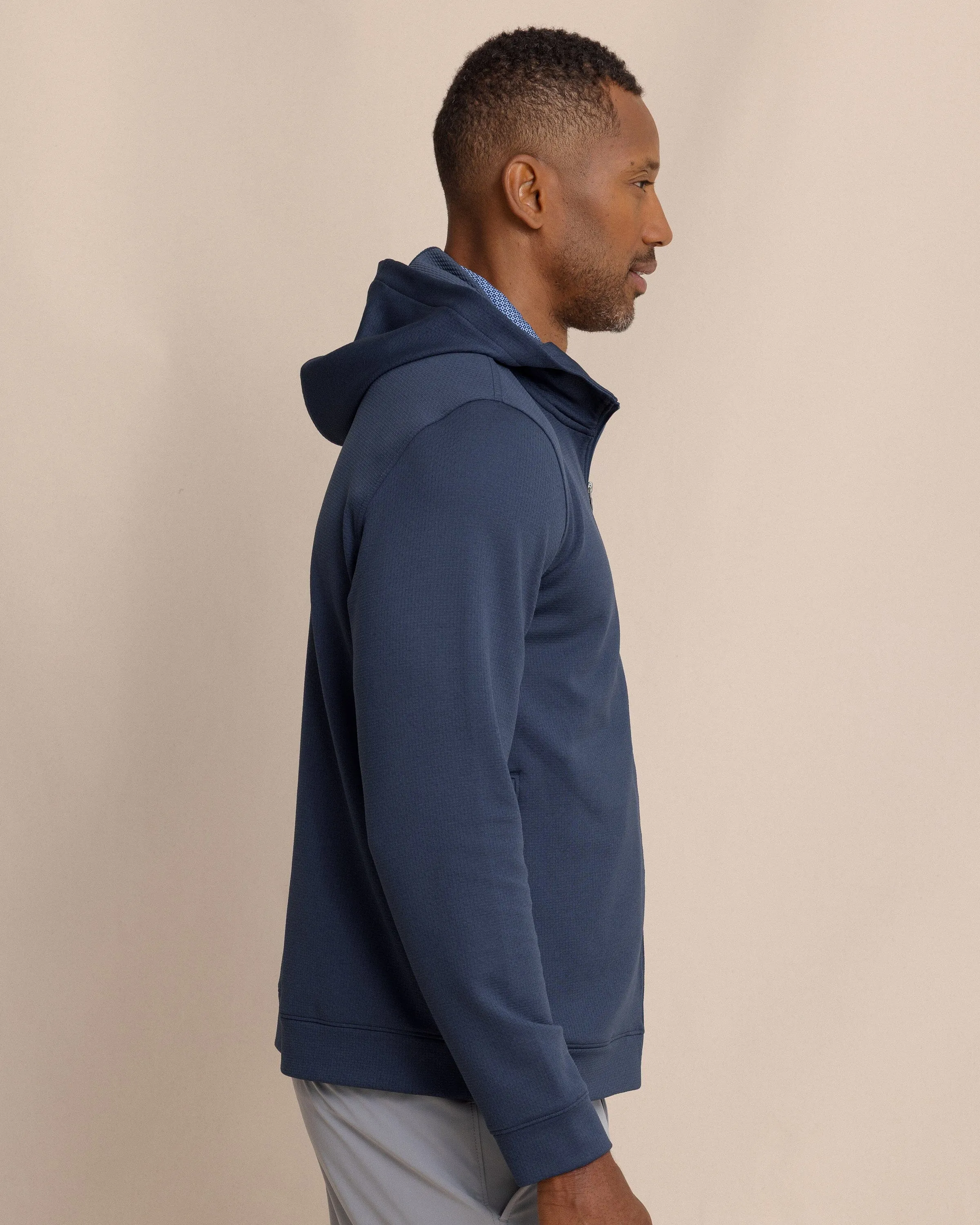 Schooner Full-Zip Hoodie - Dress Blue sold by Southern Tide product image thumbnail 5