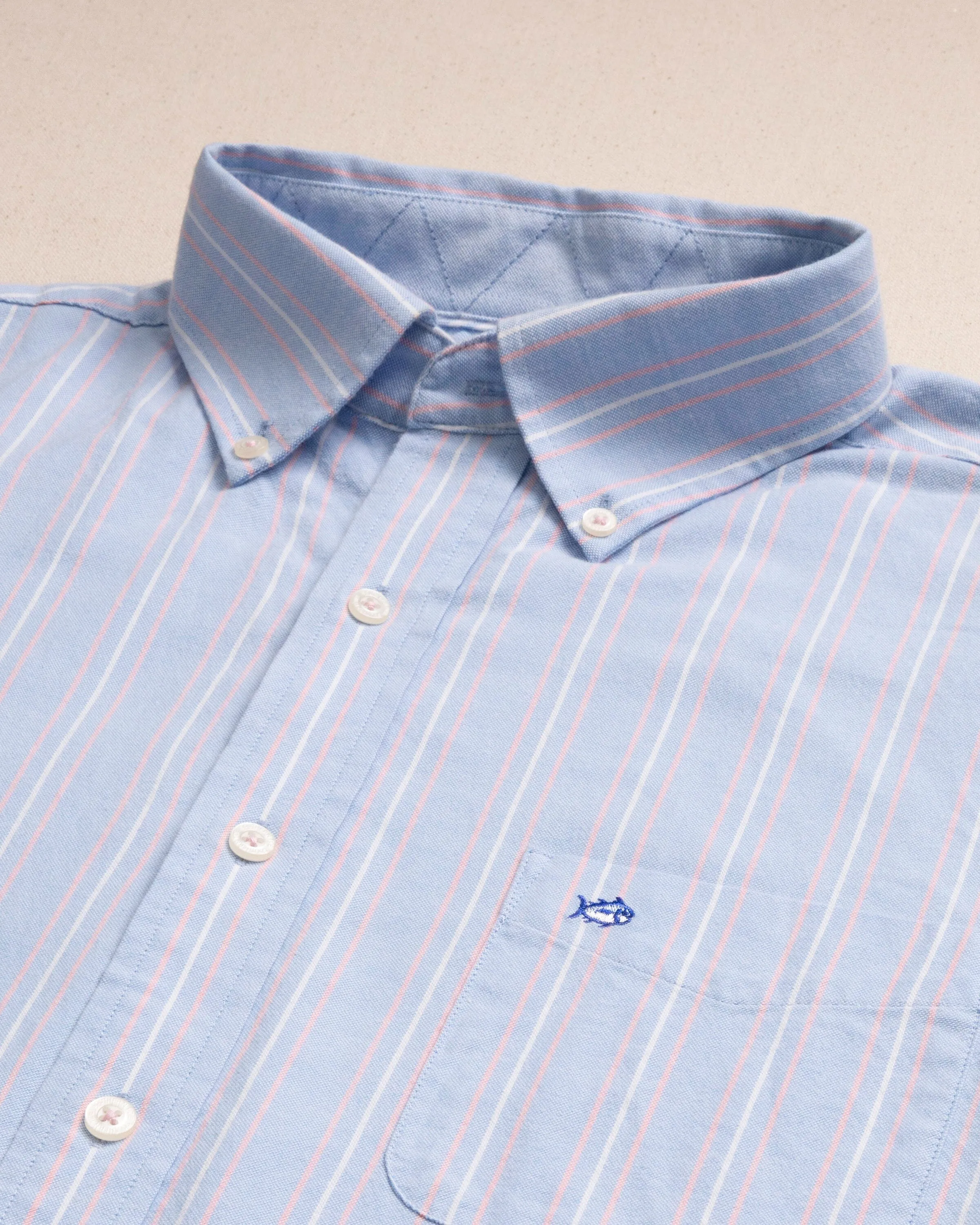 Beachside Charleston Oxford Stripe Sport Shirt sold by Southern Tide product image thumbnail 2