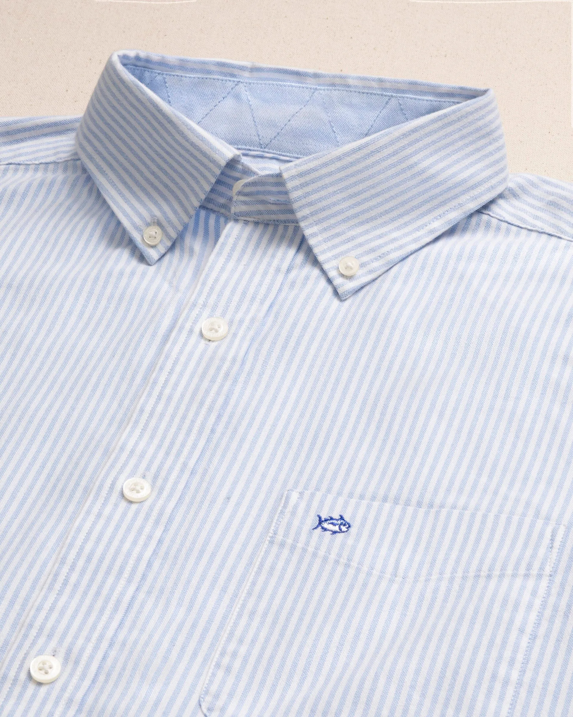 Harborview Charleston Oxford Stripe Sport Shirt sold by Southern Tide product image thumbnail 4