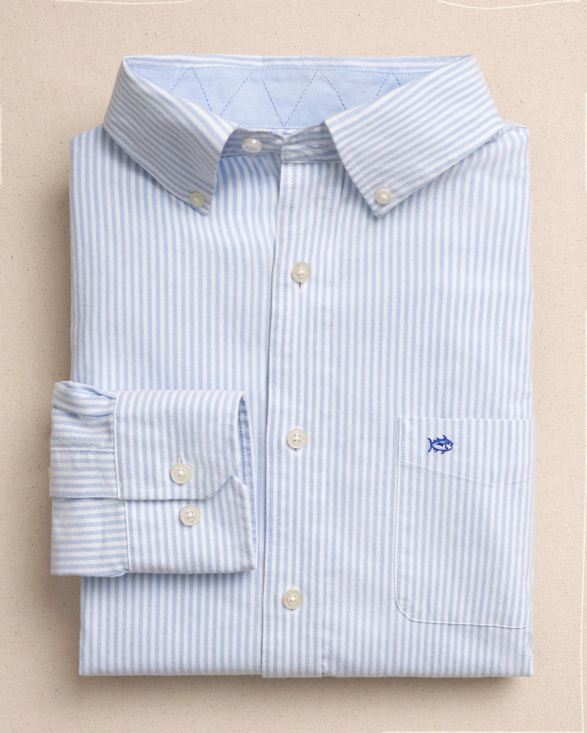 Harborview Charleston Oxford Stripe Sport Shirt sold by Southern Tide product image thumbnail 3