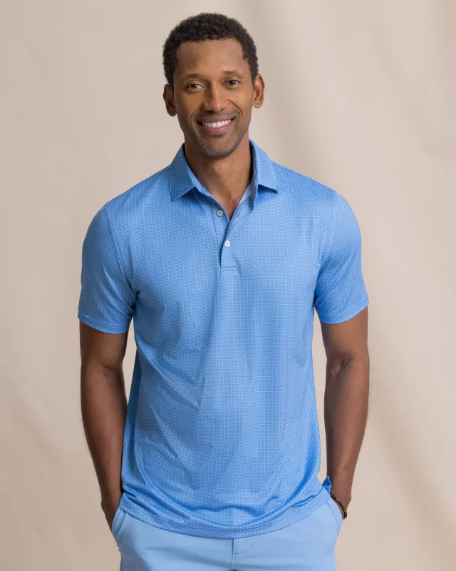 Driver Seaside Geo Printed Polo made by Southern Tide