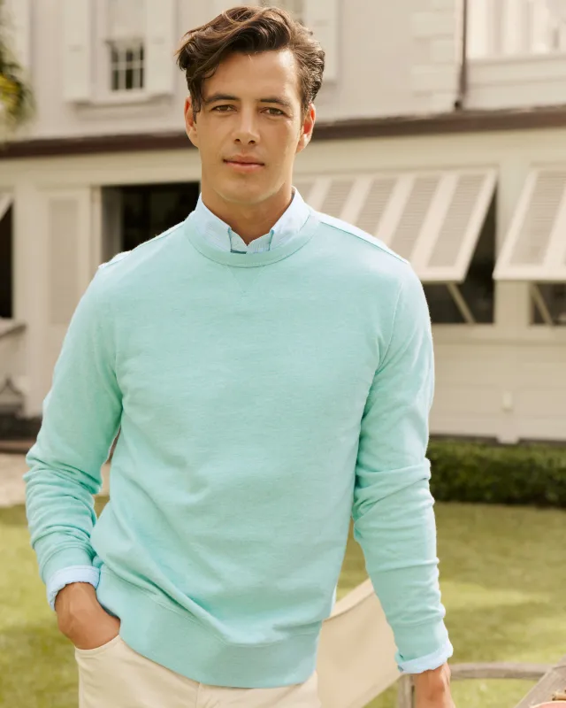 Upper Deck Heather Crew made by Southern Tide
