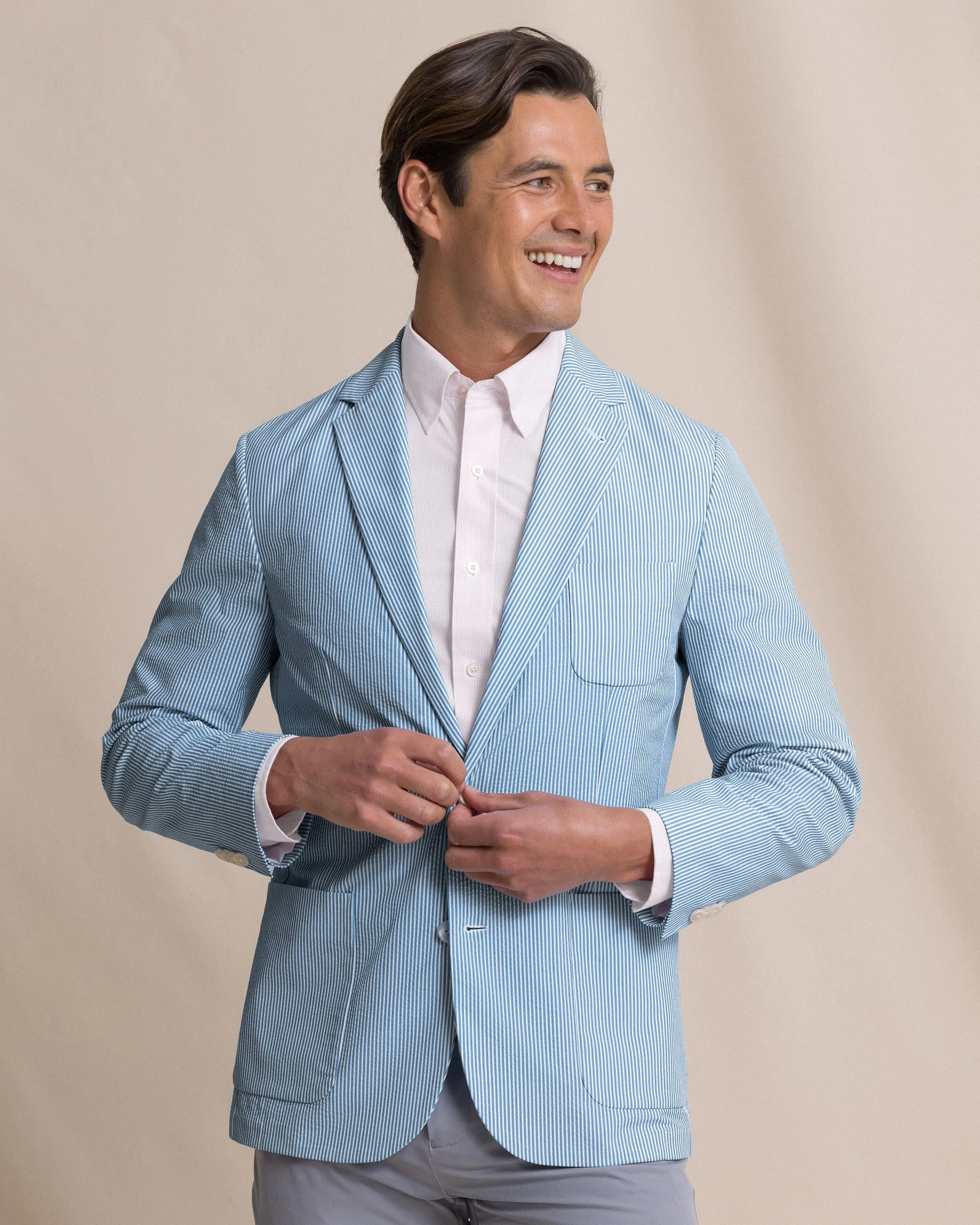Charleston Pamlico Seersucker Blazer sold by Southern Tide product image thumbnail 3
