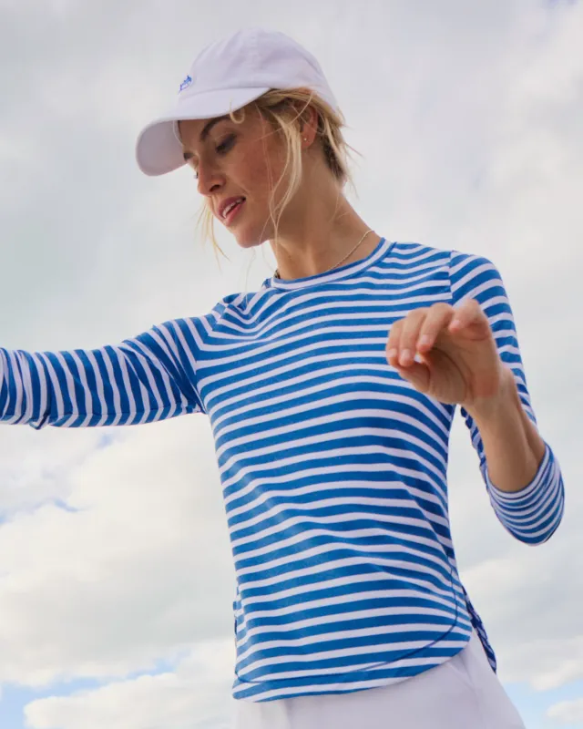 Linley Stripe Coastal Breeze® Performance Crew sold by Southern Tide