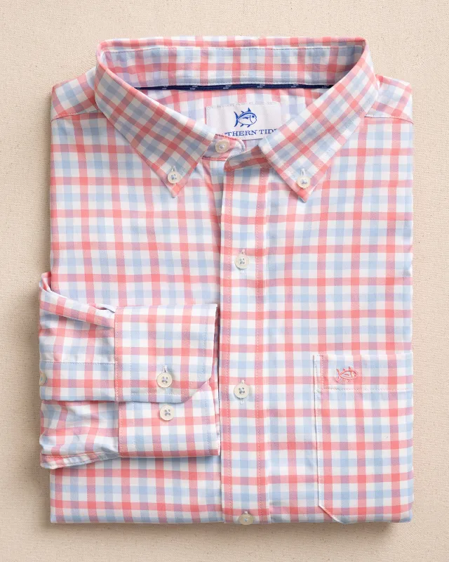 Albemarle Gingham brrr°® Intercoastal Sport Shirt sold by Southern Tide