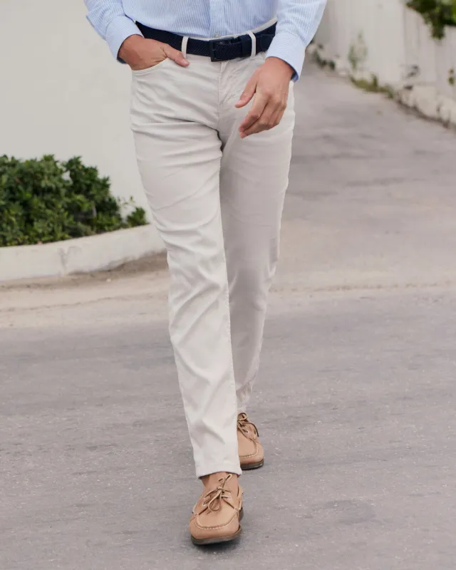 Bluewater Five Pocket Pant - Stone made by Southern Tide