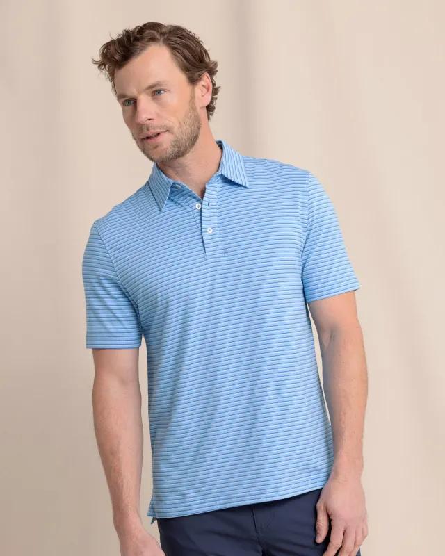 The Seaport Kinston Stripe Polo sold by Southern Tide