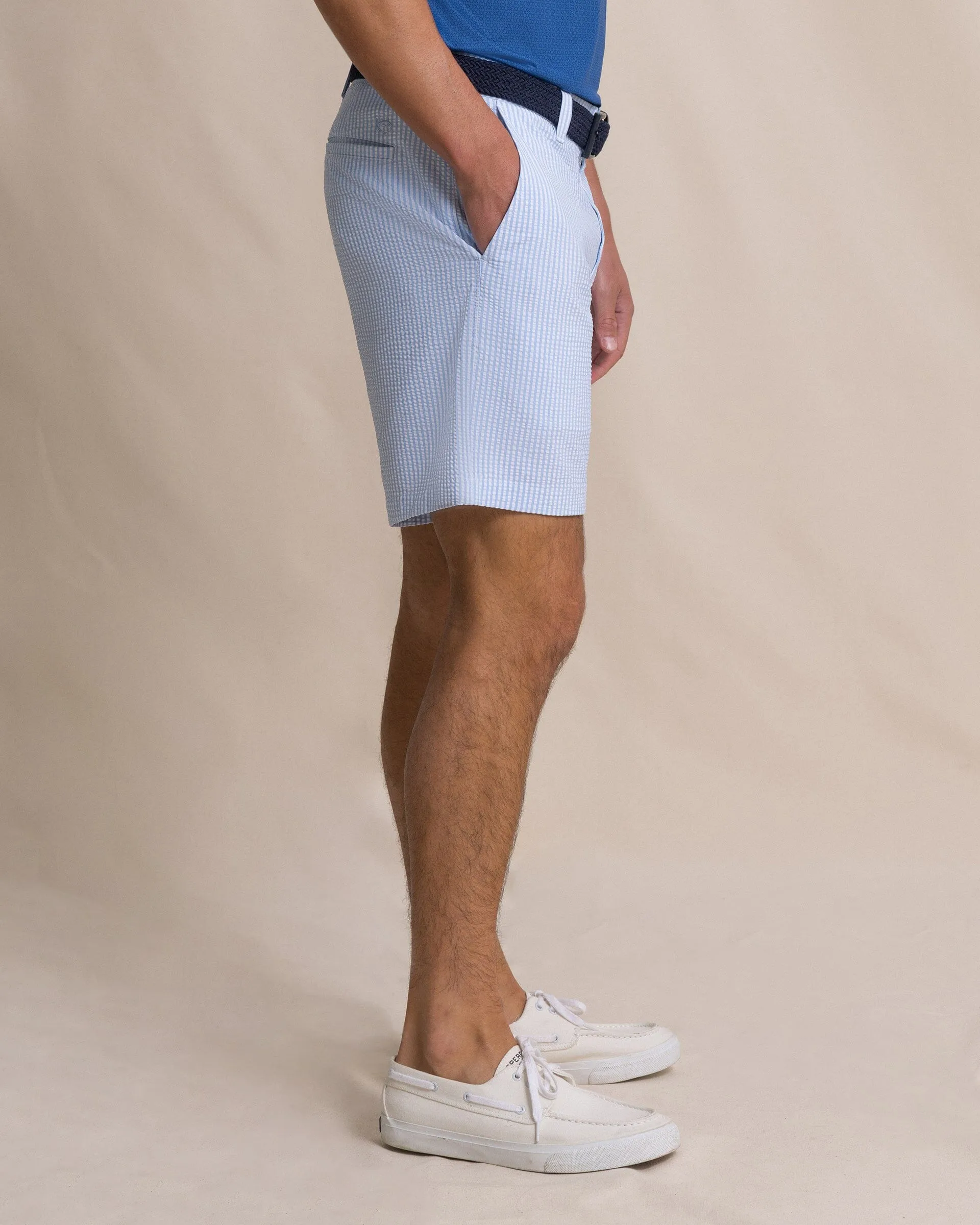 Coral Vista Seersucker 8" Coastal Breeze® Performance Short sold by Southern Tide product image thumbnail 4