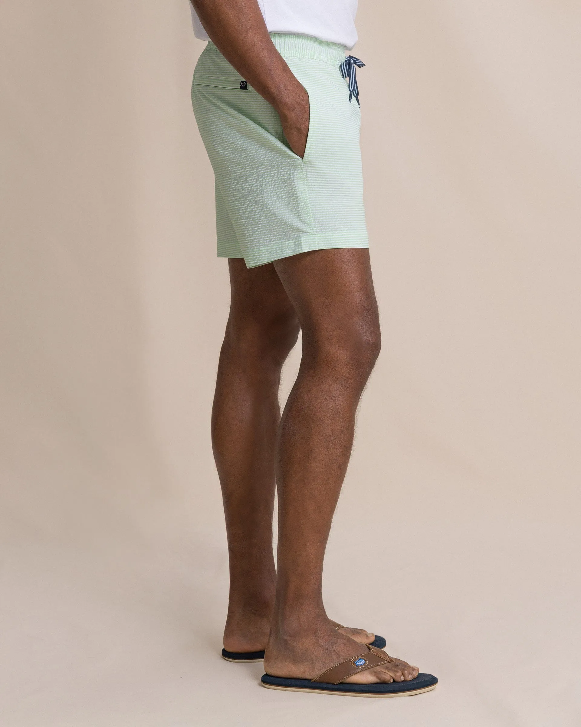 Seersucker Stripe Maritime Swim Trunk sold by Southern Tide product image thumbnail 5