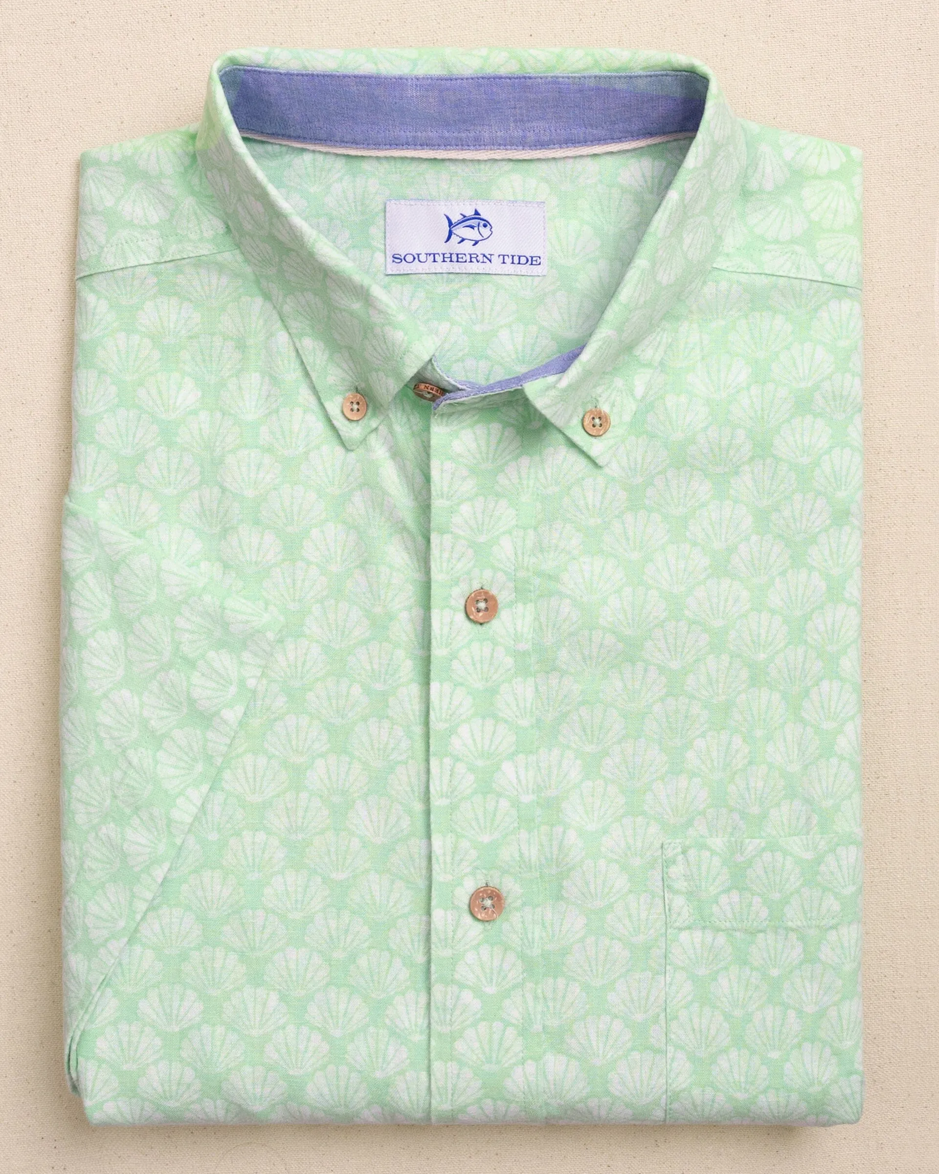 Seashell Cove Linen Rayon Short Sleeve Sport Shirt sold by Southern Tide
