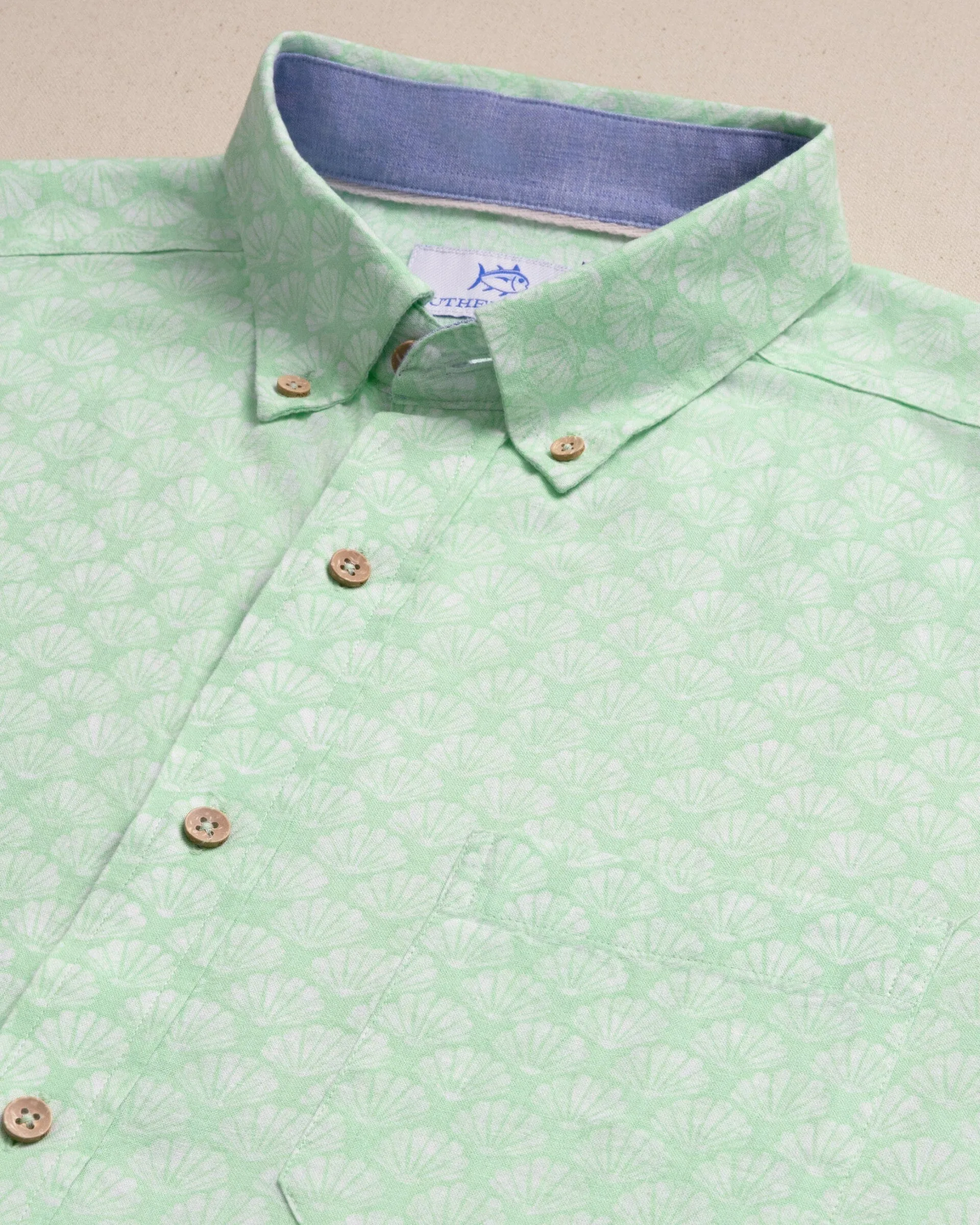 Seashell Cove Linen Rayon Short Sleeve Sport Shirt sold by Southern Tide product image thumbnail 2